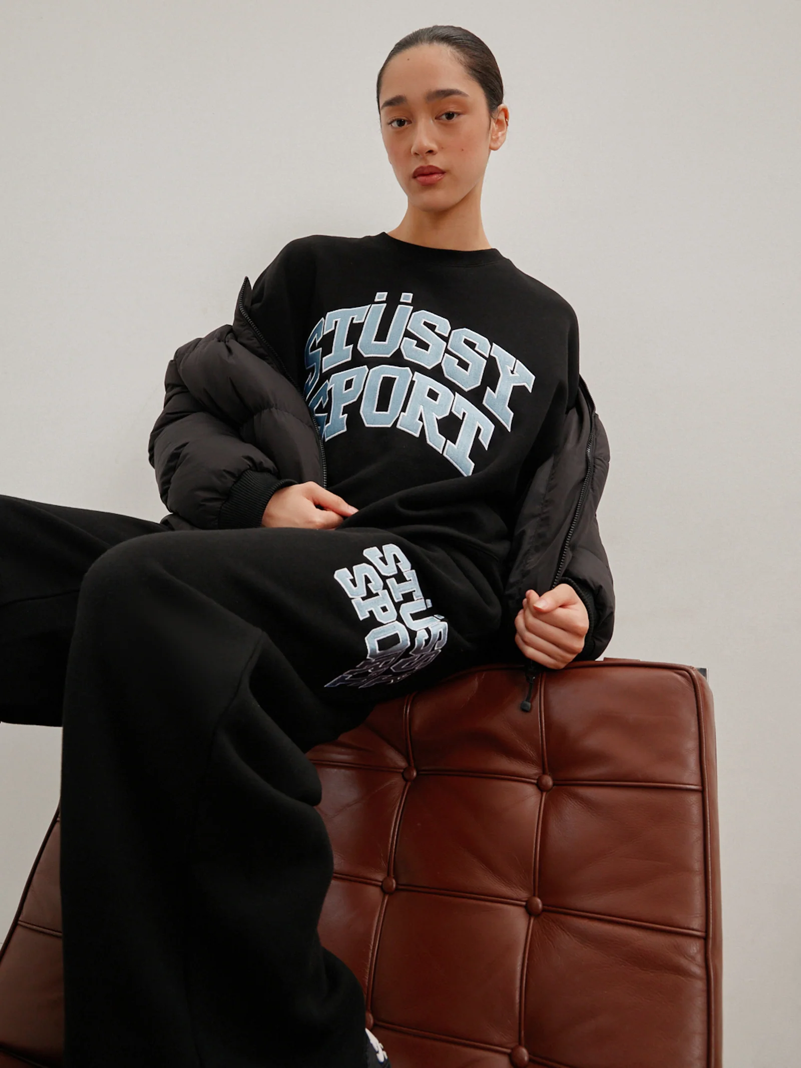 Stussy Sport Oversized Crew - Image 2