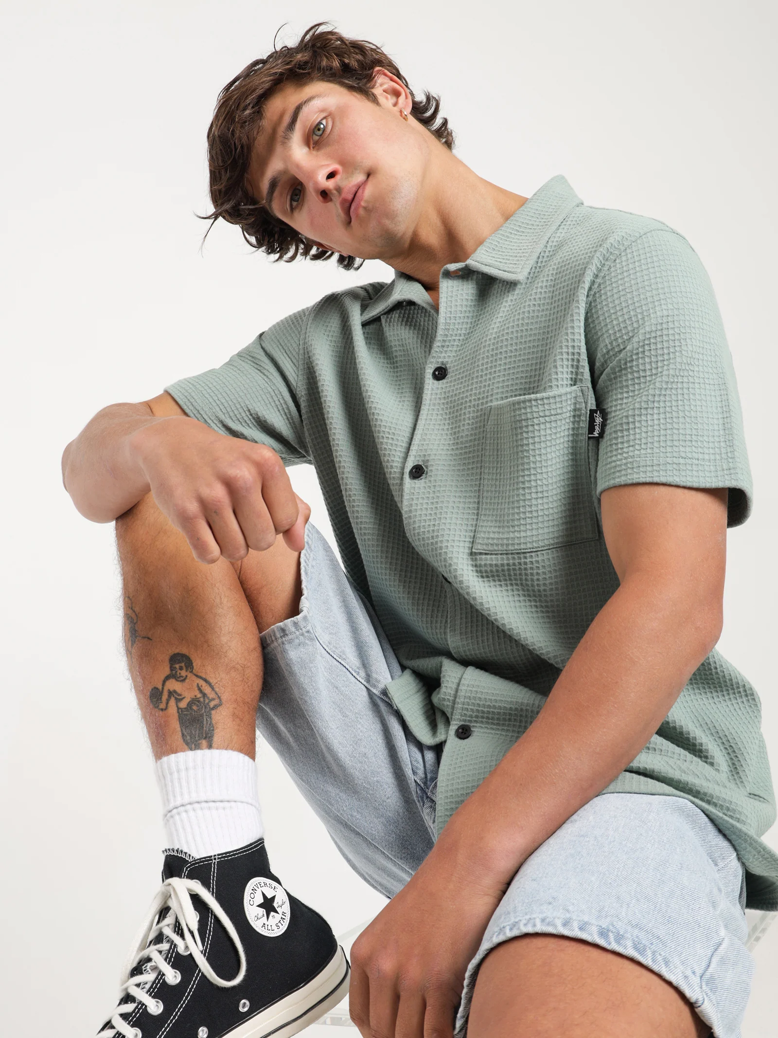 Stussy Waffle Shirt - Image 3