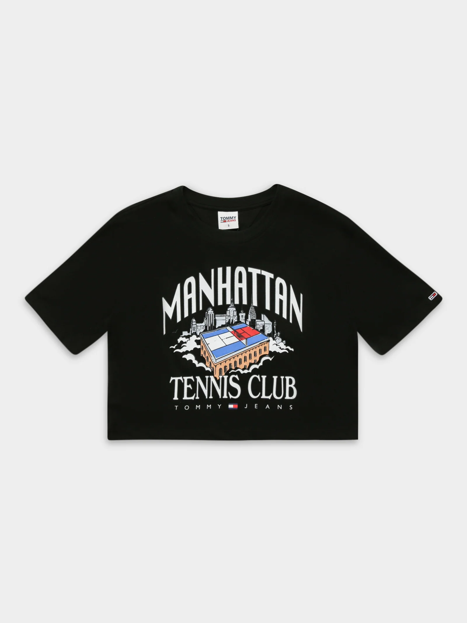 Super Crop Tommy Jeans Tennis Short Sleeve T-Shirt - Image 7