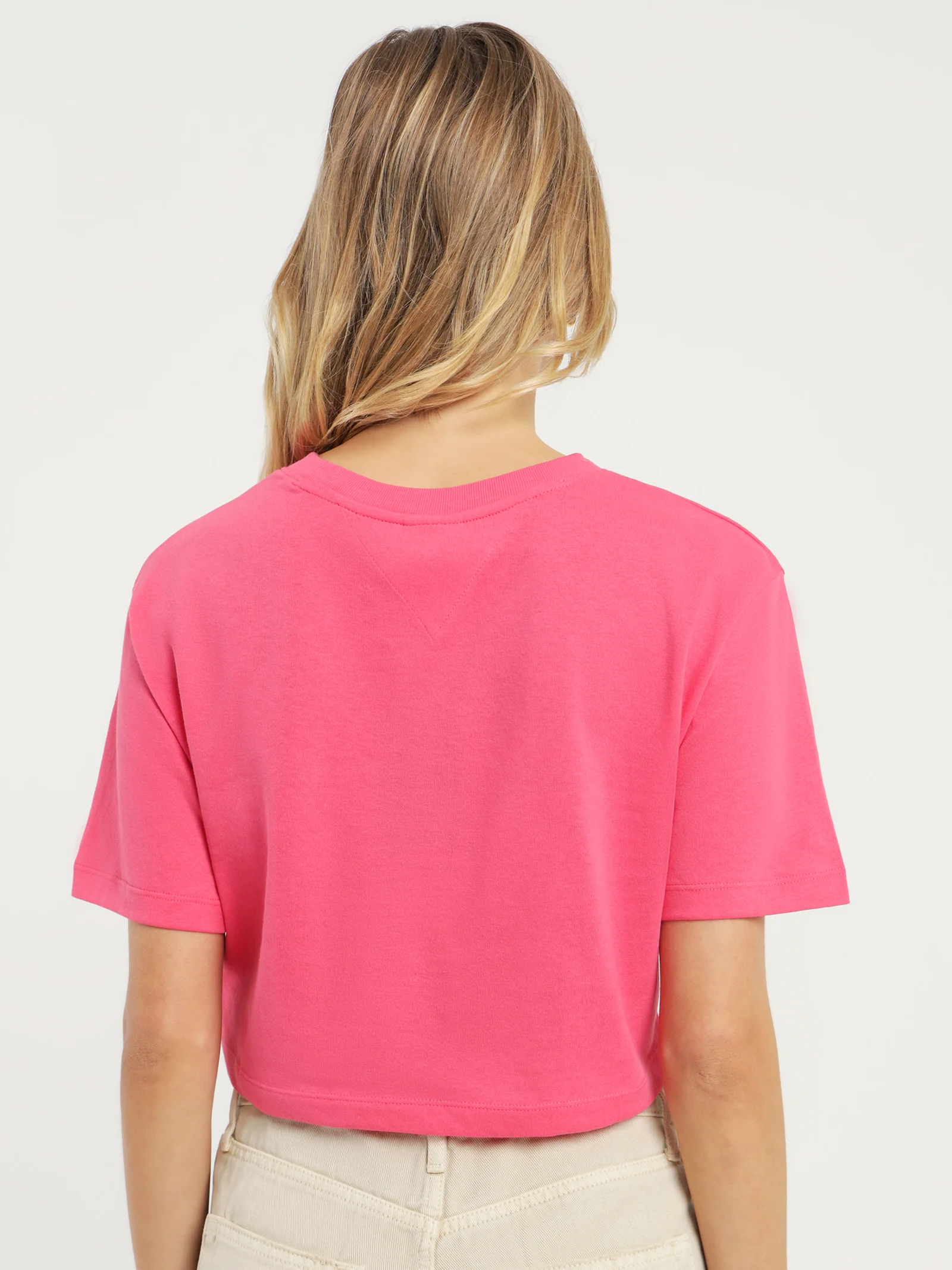 Super Crop Tommy Jeans Tennis Short Sleeve T-Shirt - Image 6