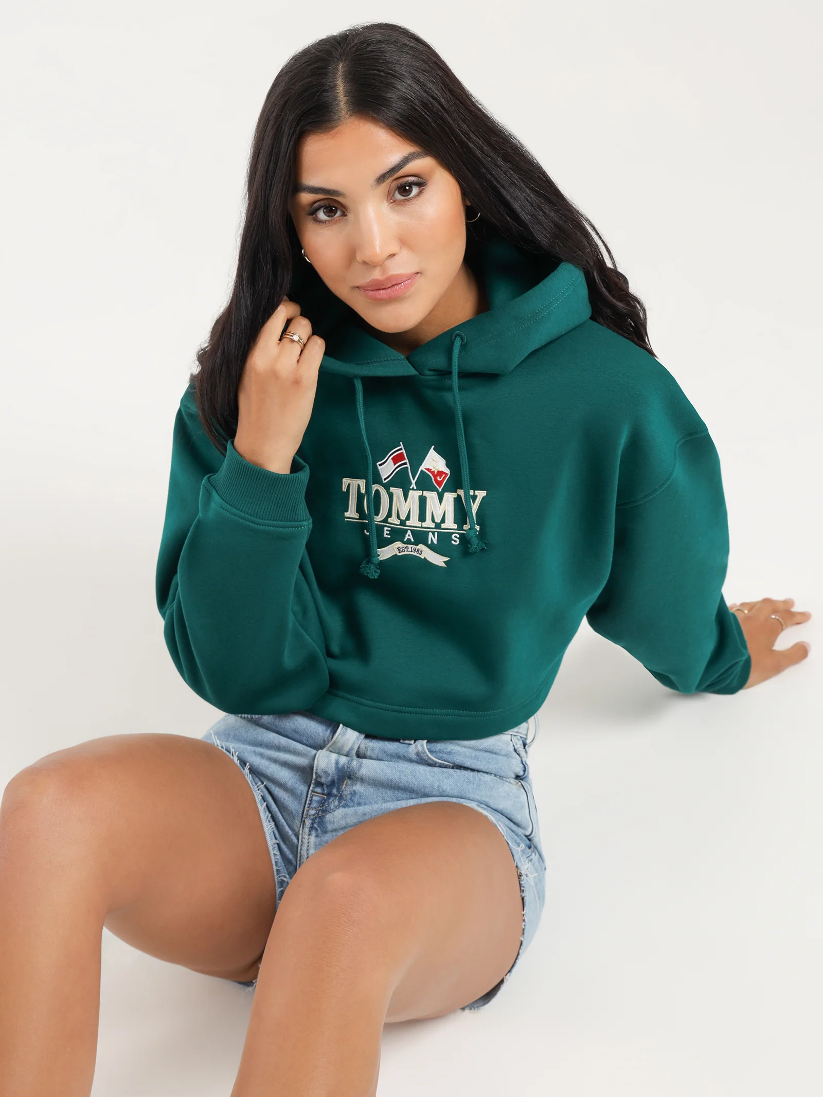 Super Cropped Logo Hoodie - Image 2
