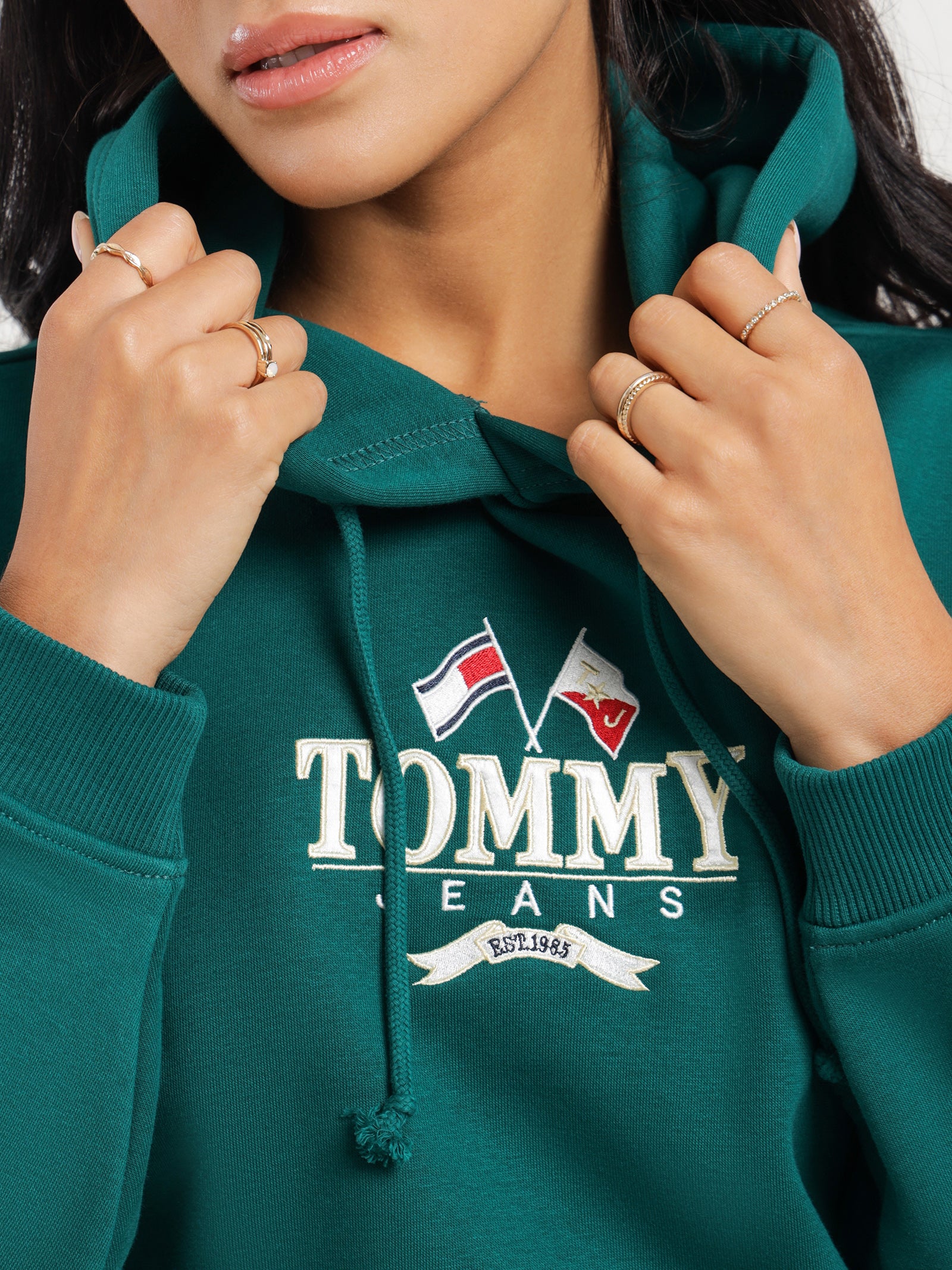 Super Cropped Logo Hoodie - Image 5
