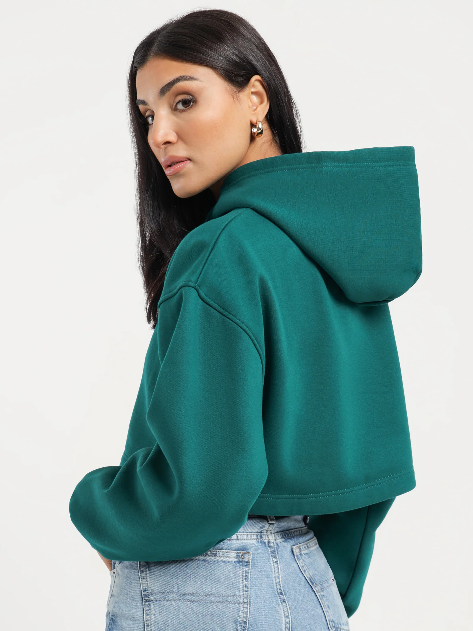 Super Cropped Logo Hoodie - Image 6