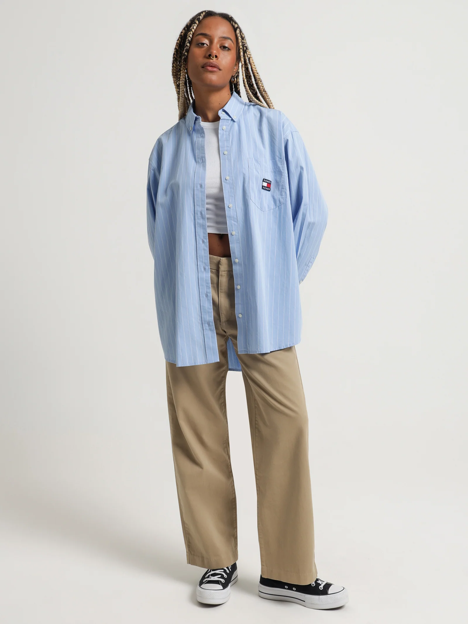 Super Oversized Stripe Shirt - Image 2