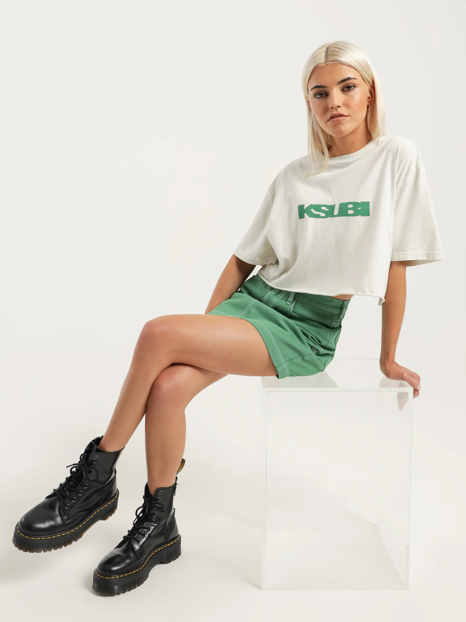 Super X Mini Denim Skirt - Image 2