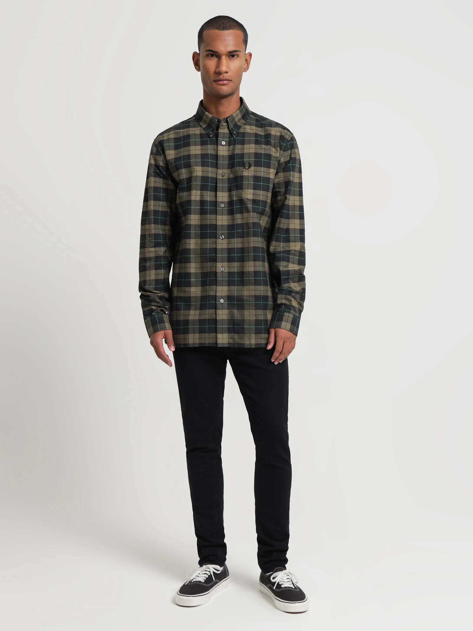 Tartan Long Sleeve Oxford Shirt - Image 2