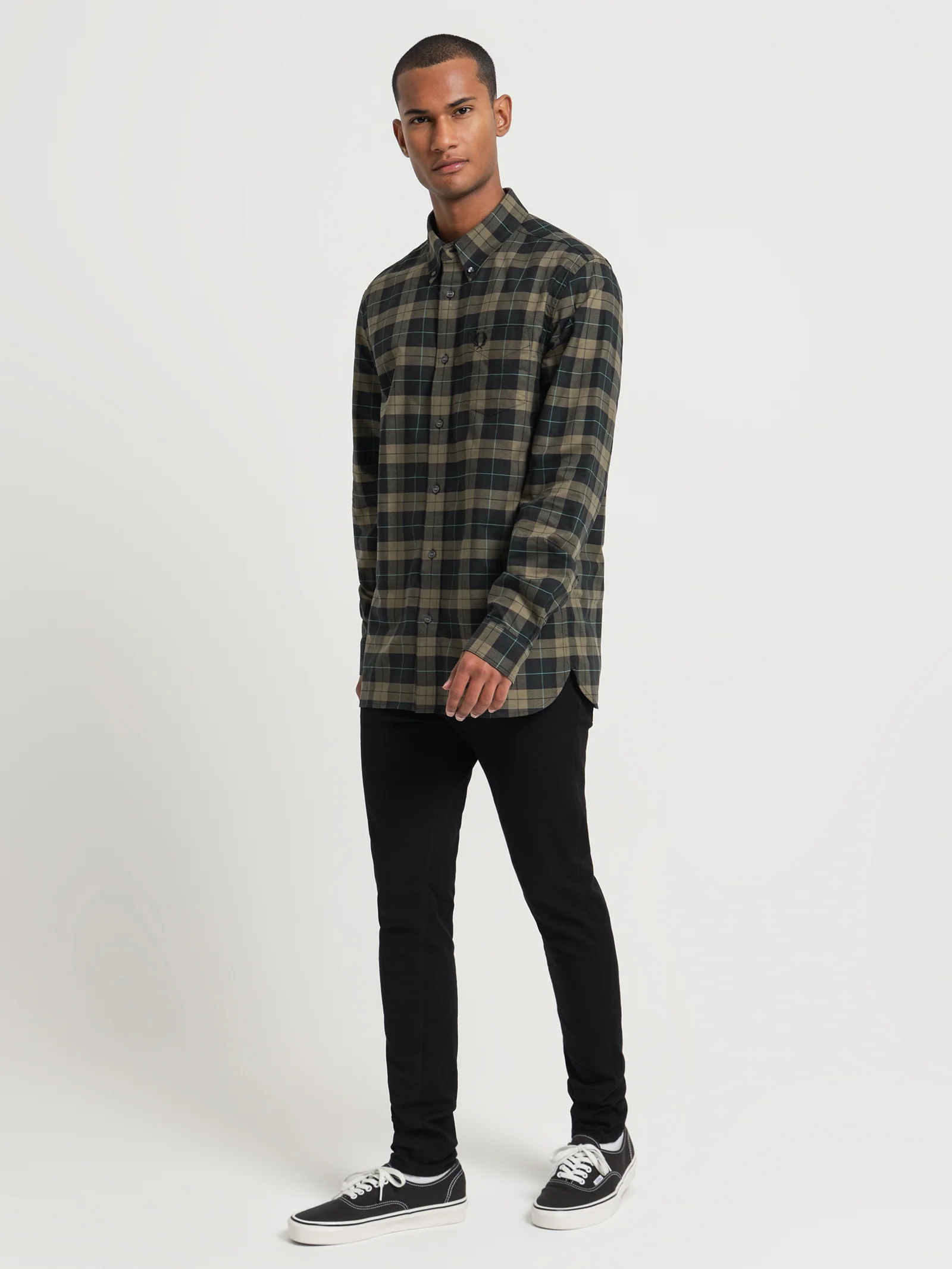 Tartan Long Sleeve Oxford Shirt - Image 4