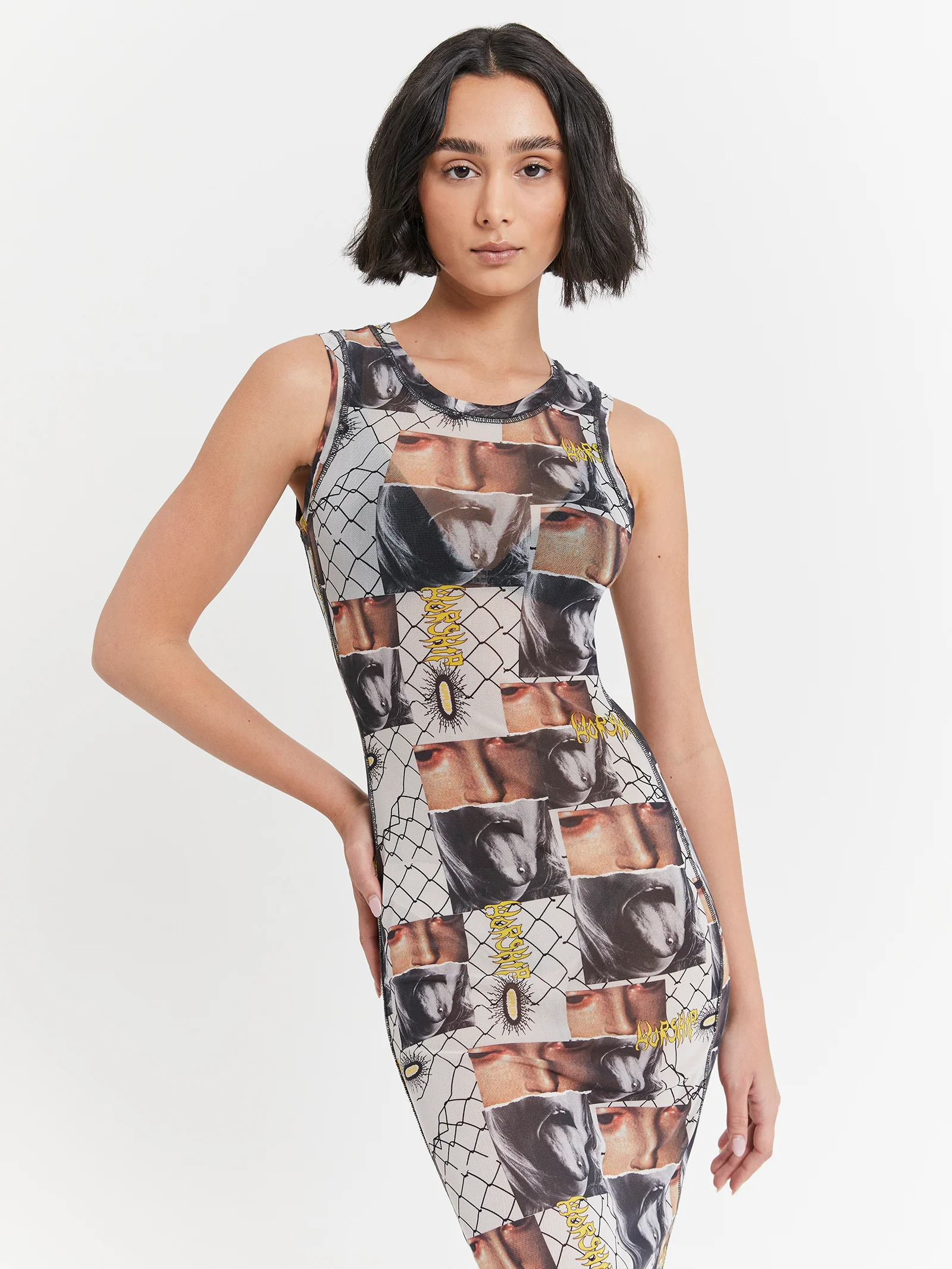 Tasty Rainbow Mesh Maxi Dress - Image 2