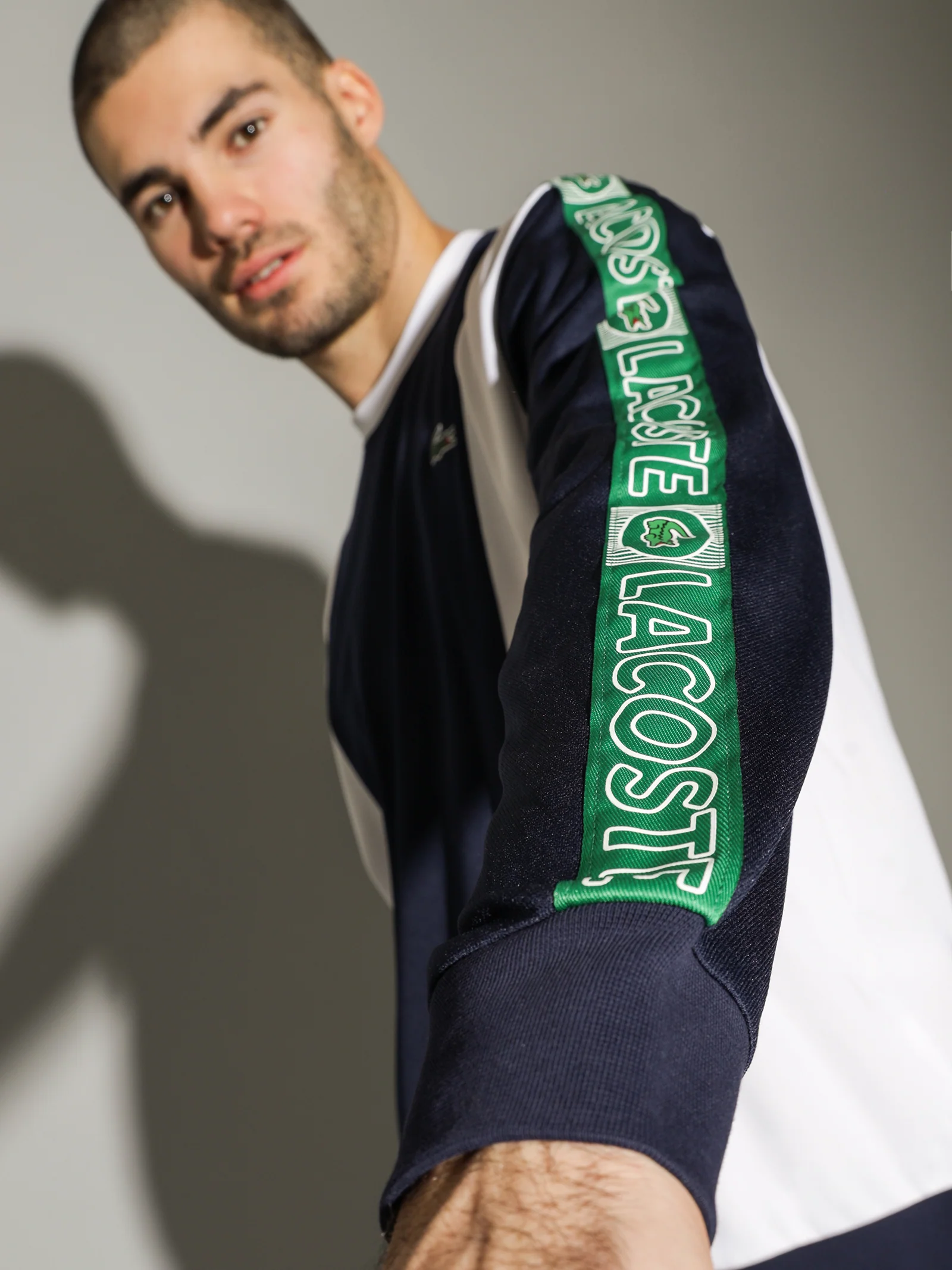 Tech Colour Block Crew Sweat - Image 2
