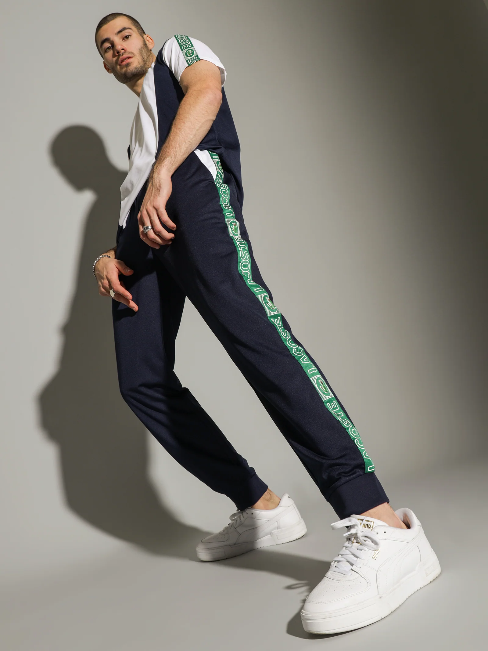 Tech Colour Block Poly Track Pants - Image 5