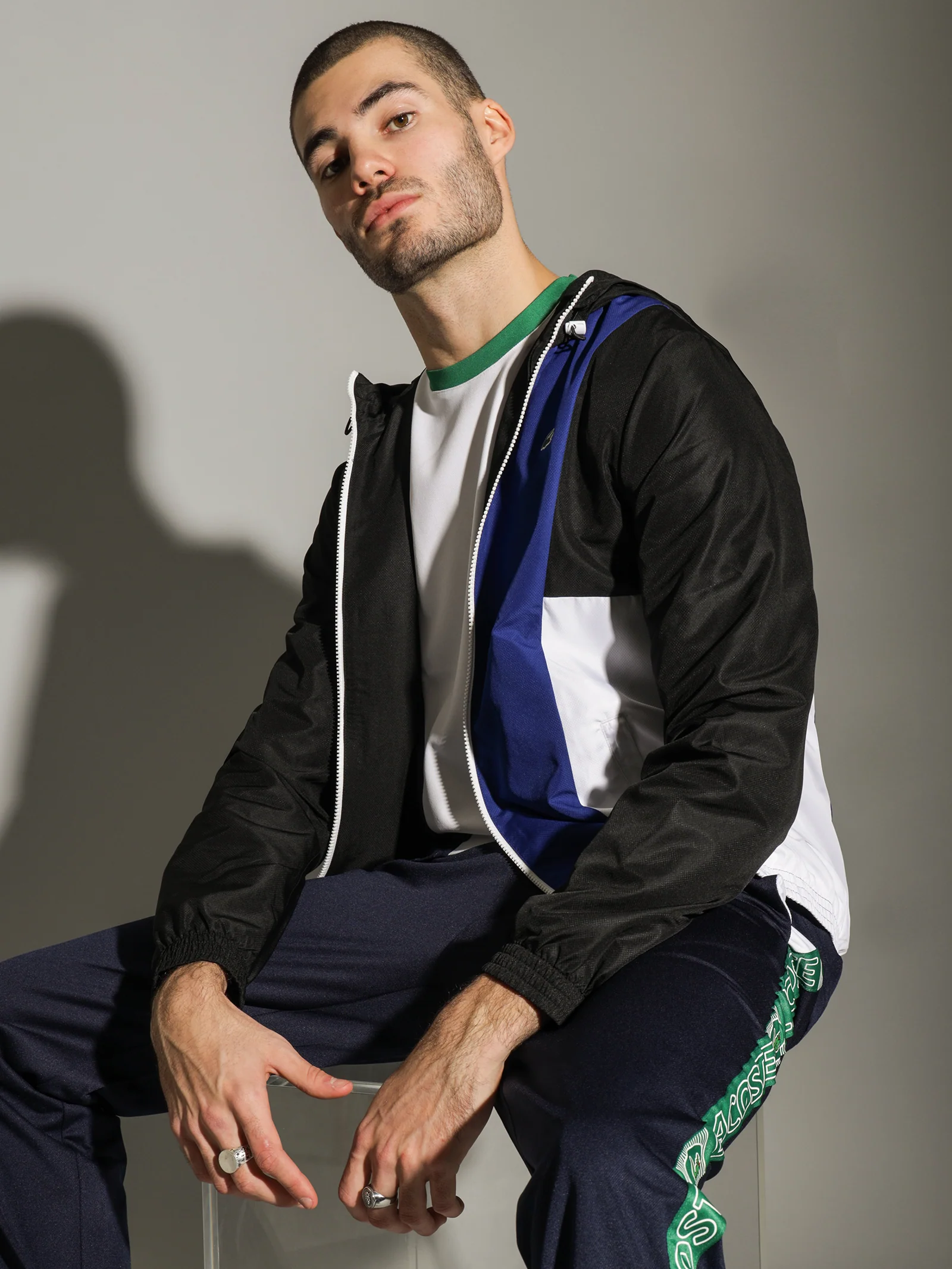 Tech Colour Block Windbreaker Jacket - Image 2