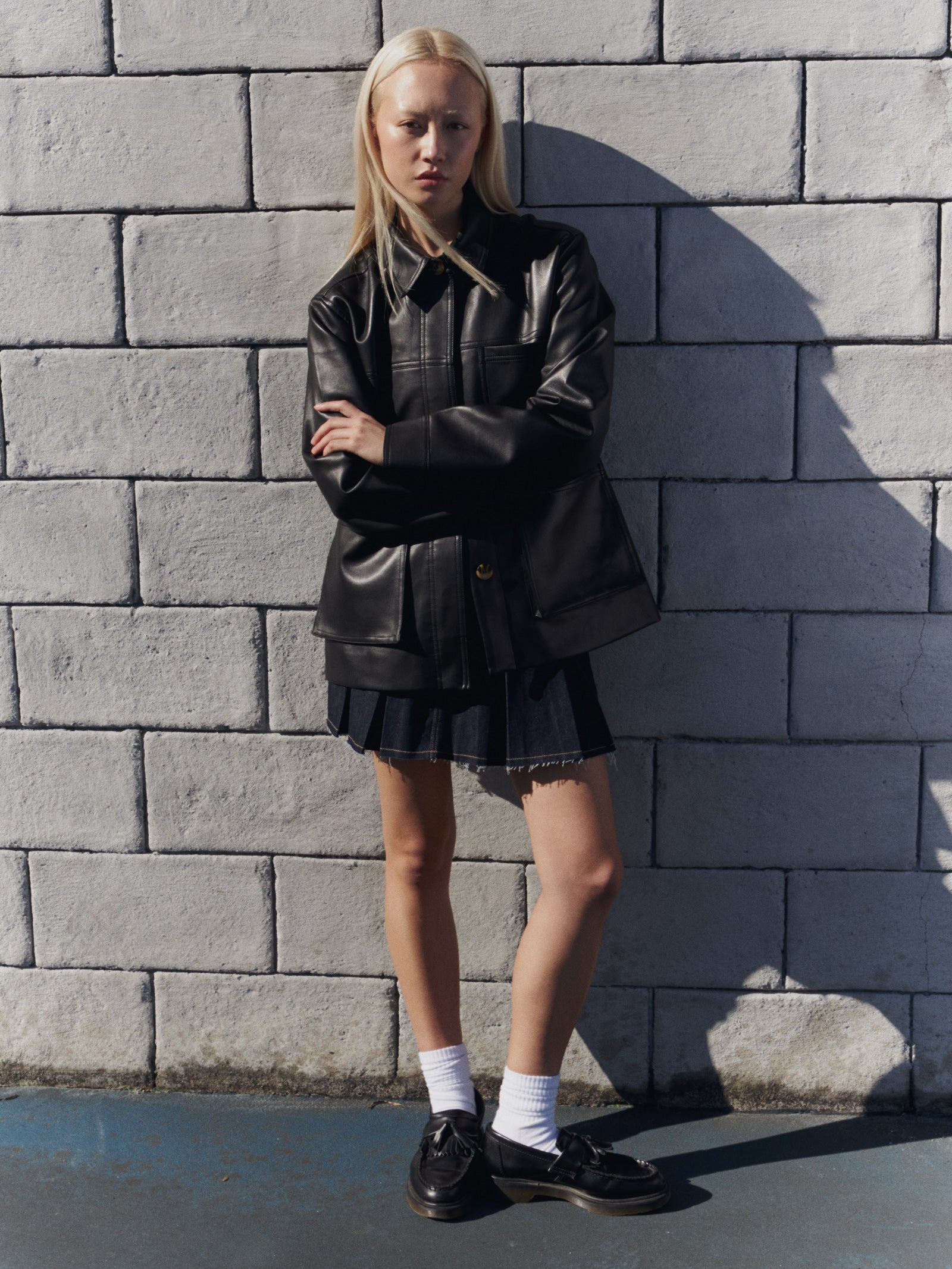 Telsey Faux Leather Jacket - Image 2