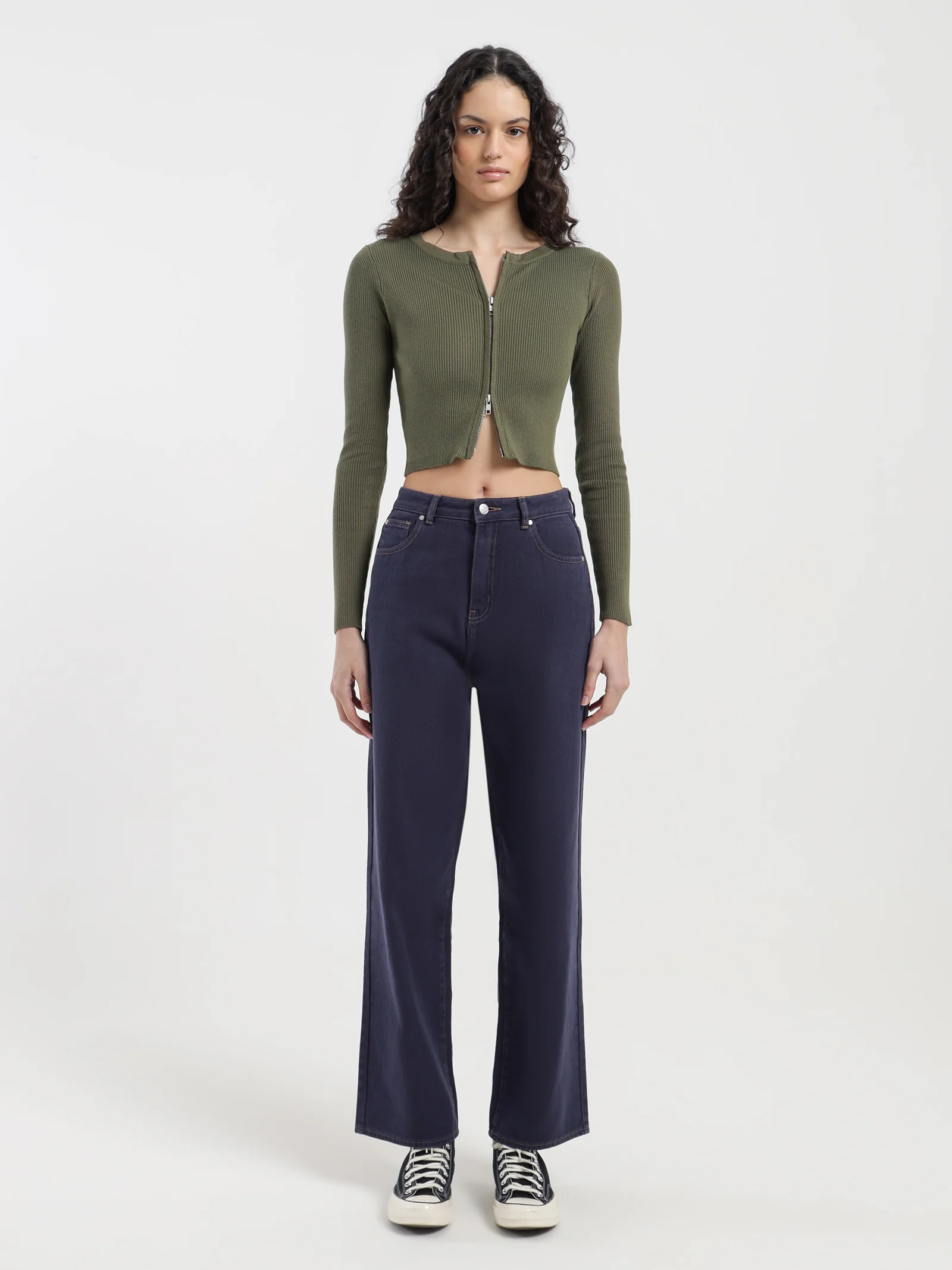 Tessa Zip Front Knit Top - Image 4