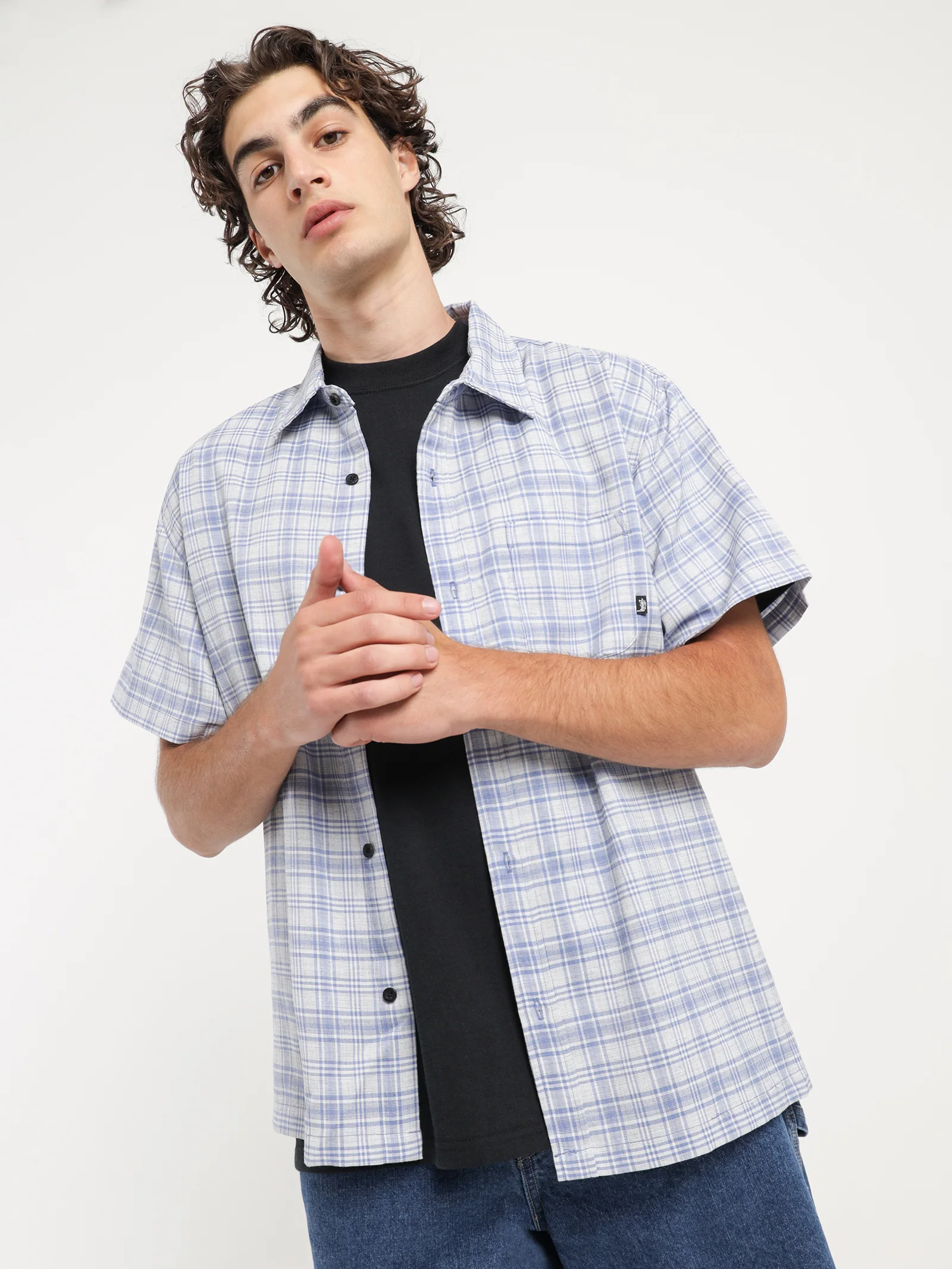 Textile Check Shirt - Image 3