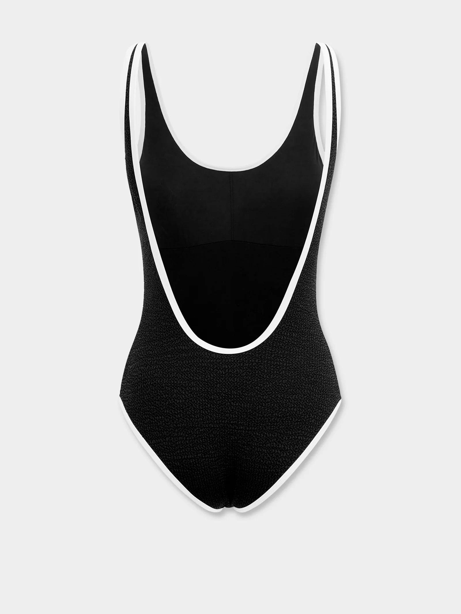 The 90'S Duo Crop Top - Black & White Contrast - Image 3
