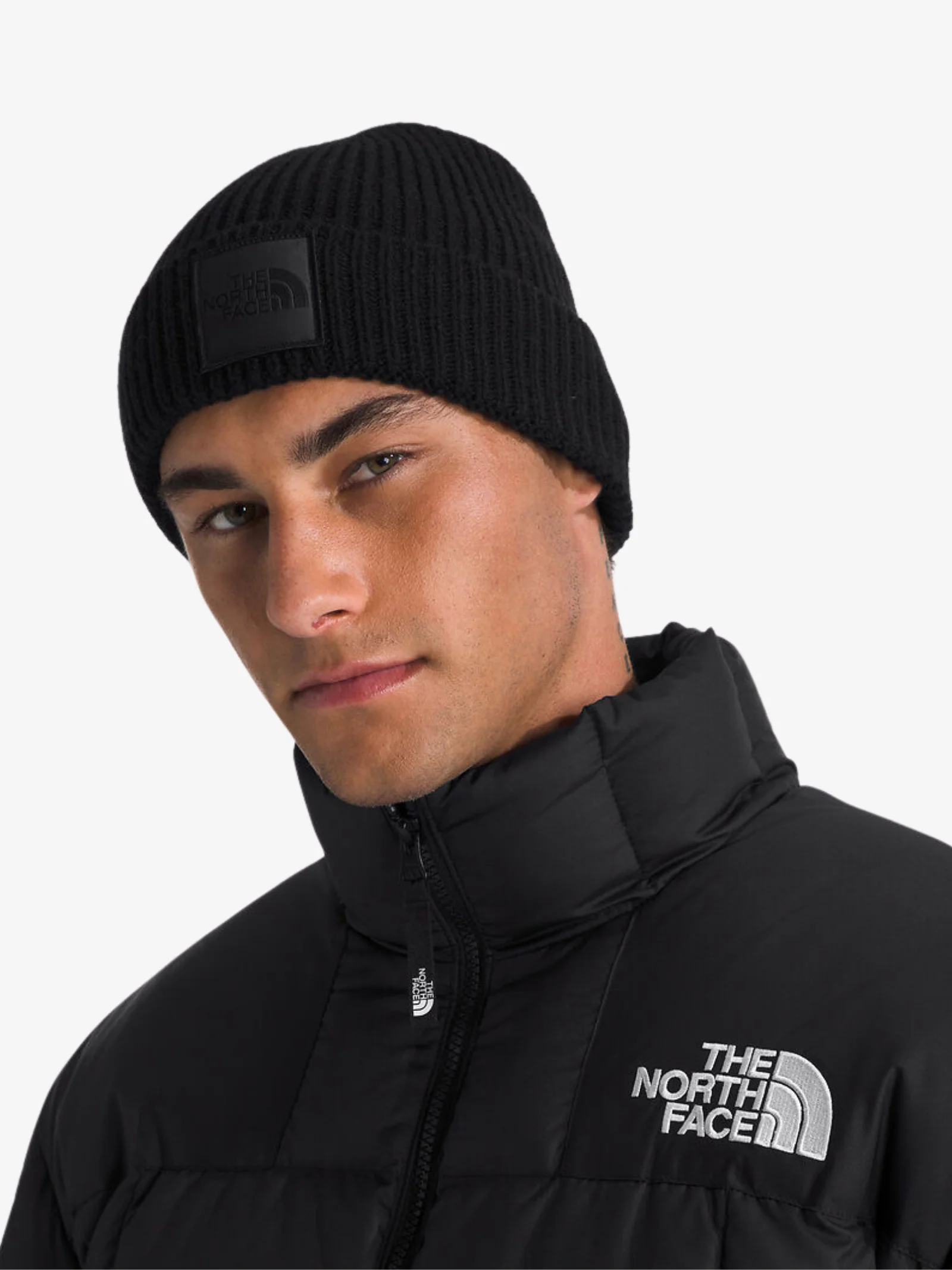 TNF Logo Box Cuffed Beanie