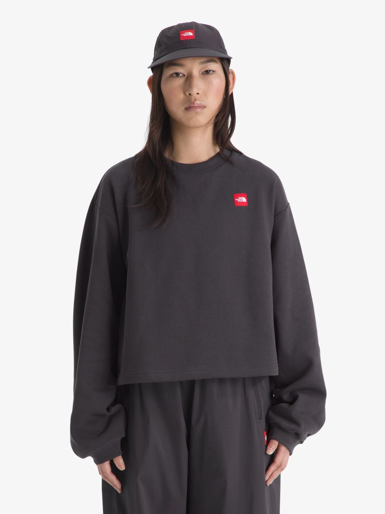 Women’s TNF Red Box Crew - Image 2