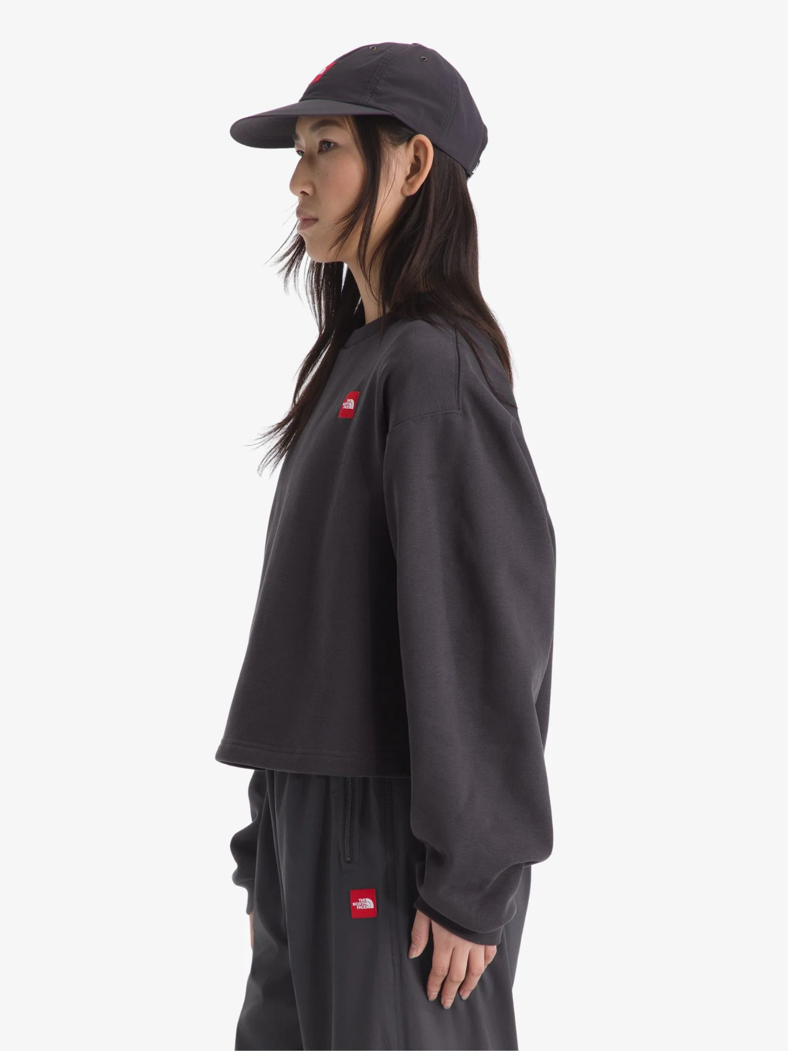 Women’s TNF Red Box Crew - Image 3