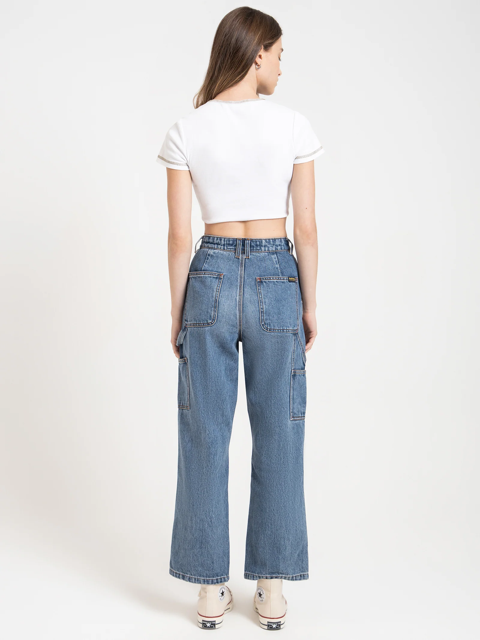 Hard Yakka Double Double Baby Crop T-Shirt - Image 5