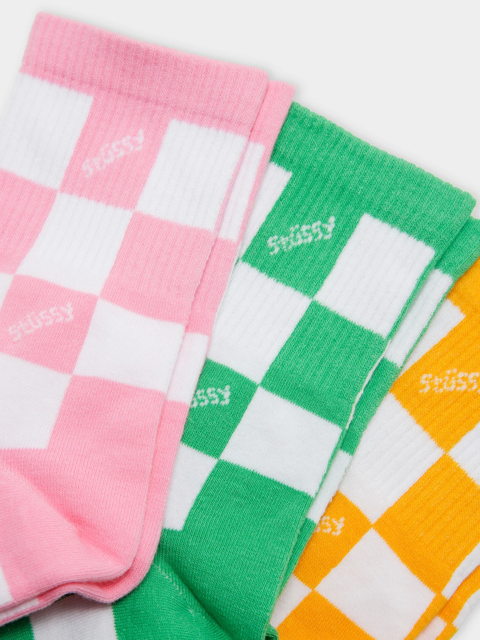 Three Pairs of Checked Socks - Image 2
