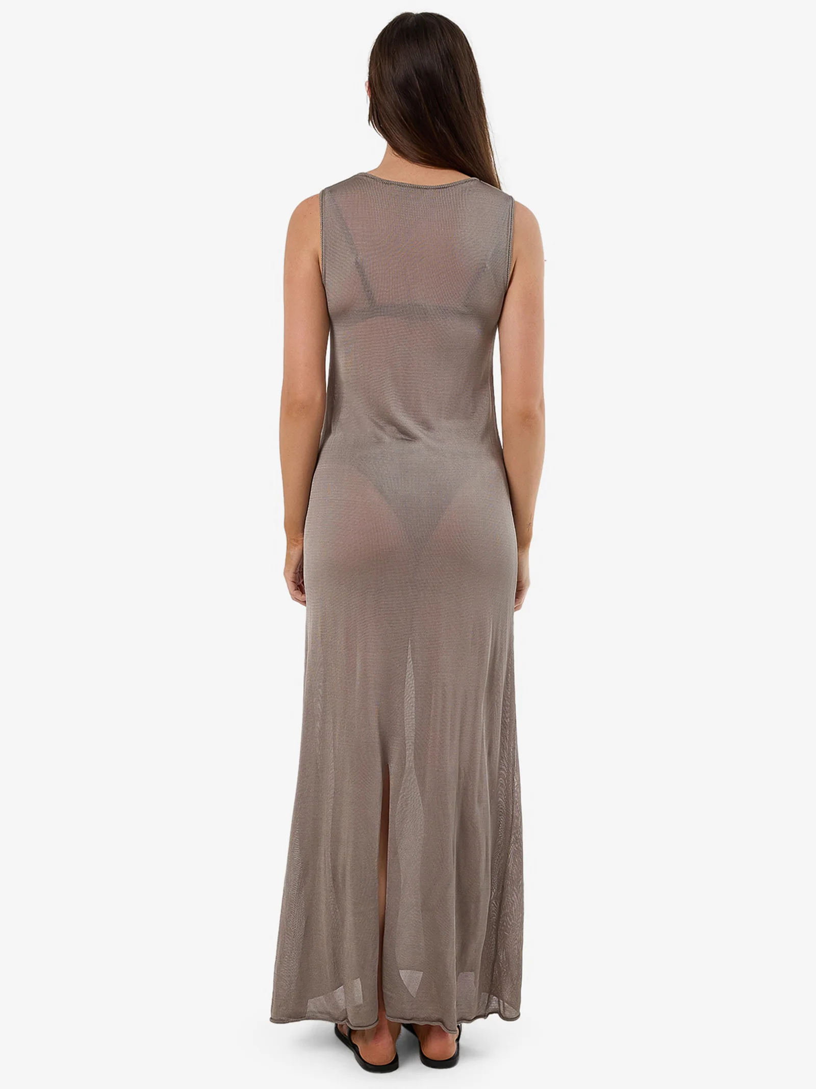 Anais Sleeveless Sheer Knit Dress - Image 3