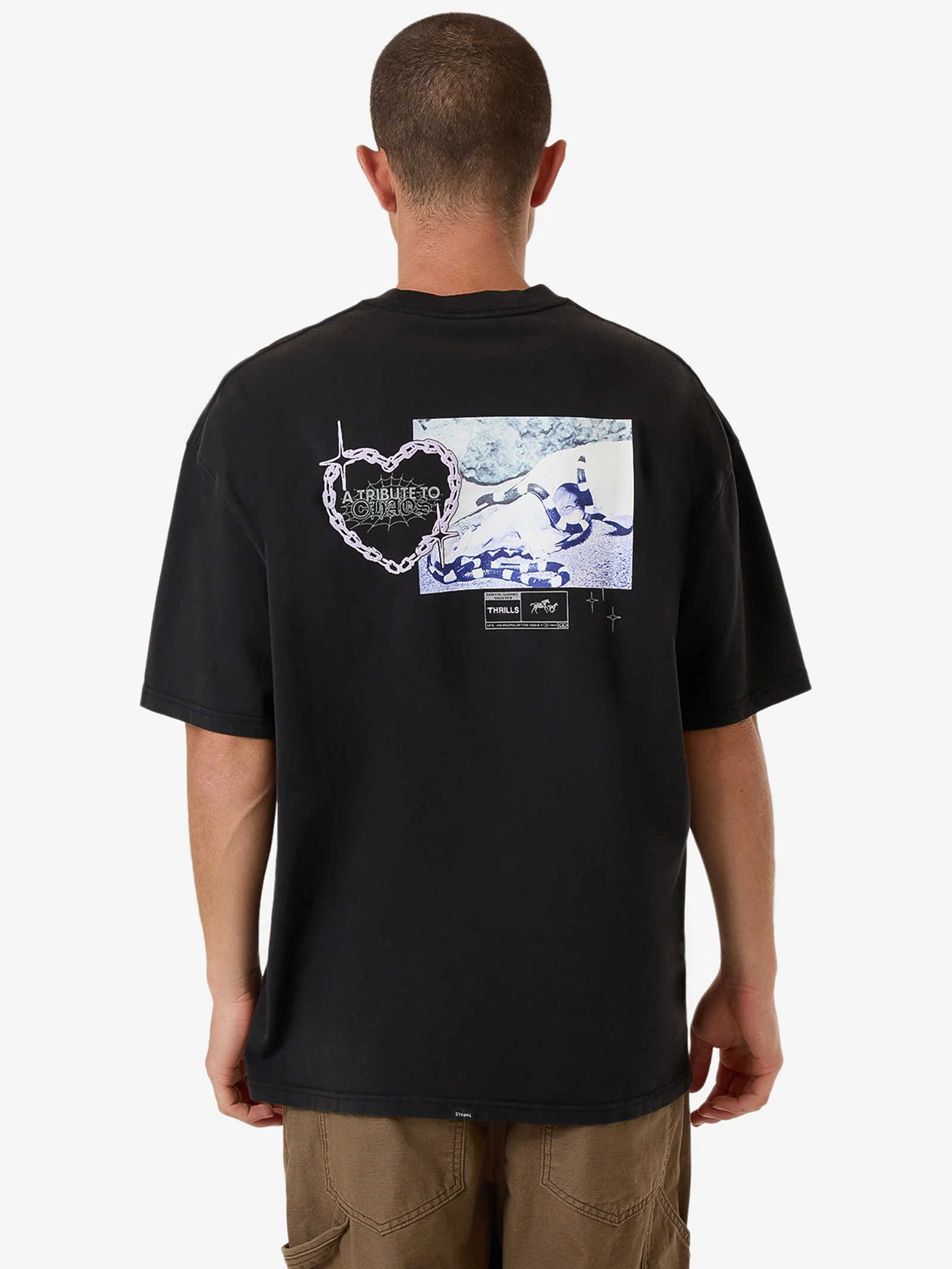 Chain Reaction Box Fit Oversized Tee - Image 2