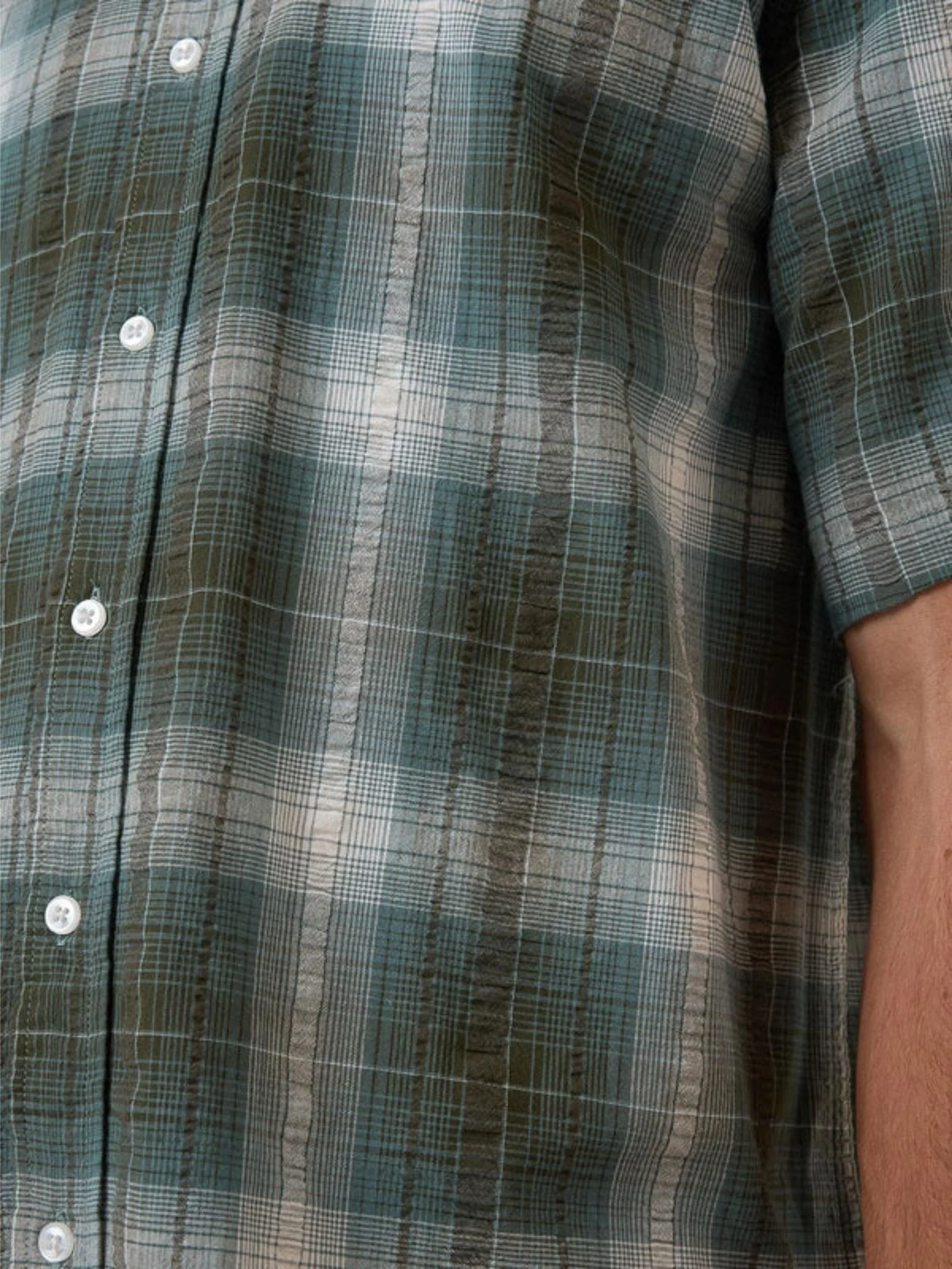 Cheap Thrills Check Cropped Shirt - Image 4