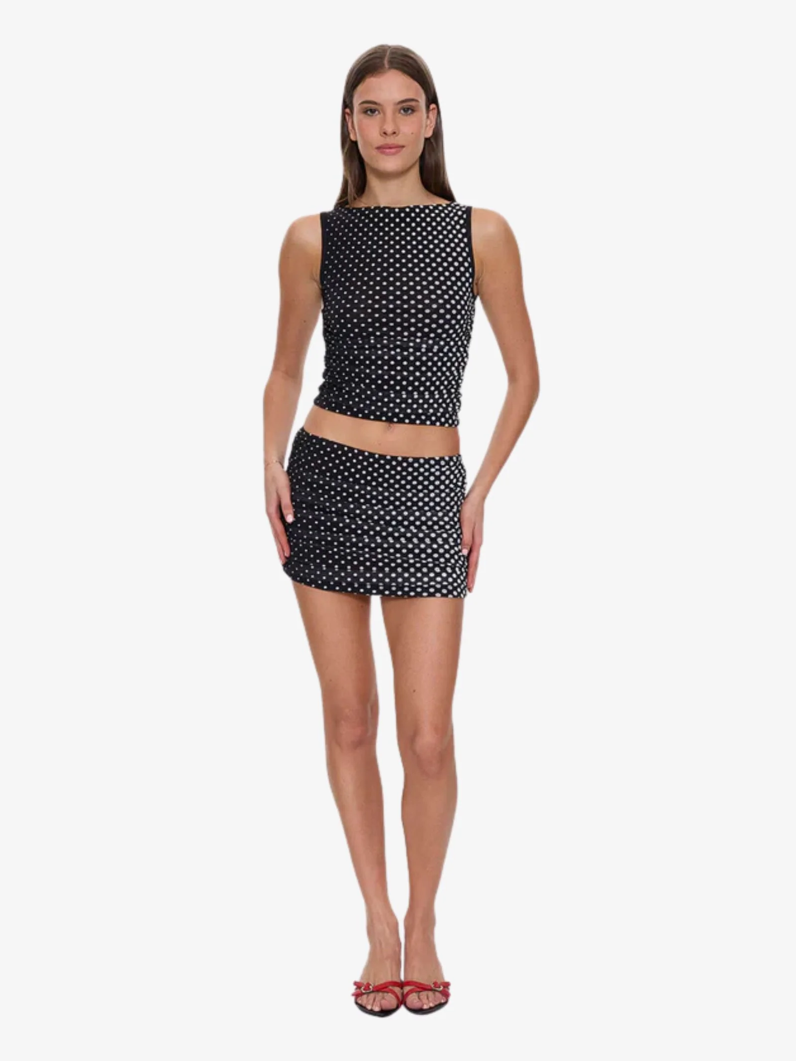 Disconnect Mesh Mini Skirt - Image 4