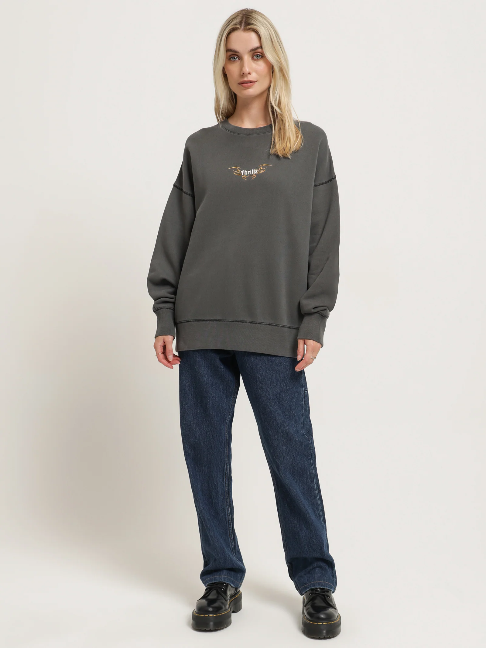 Thrills Golden Wings Slouch Crew - Image 2