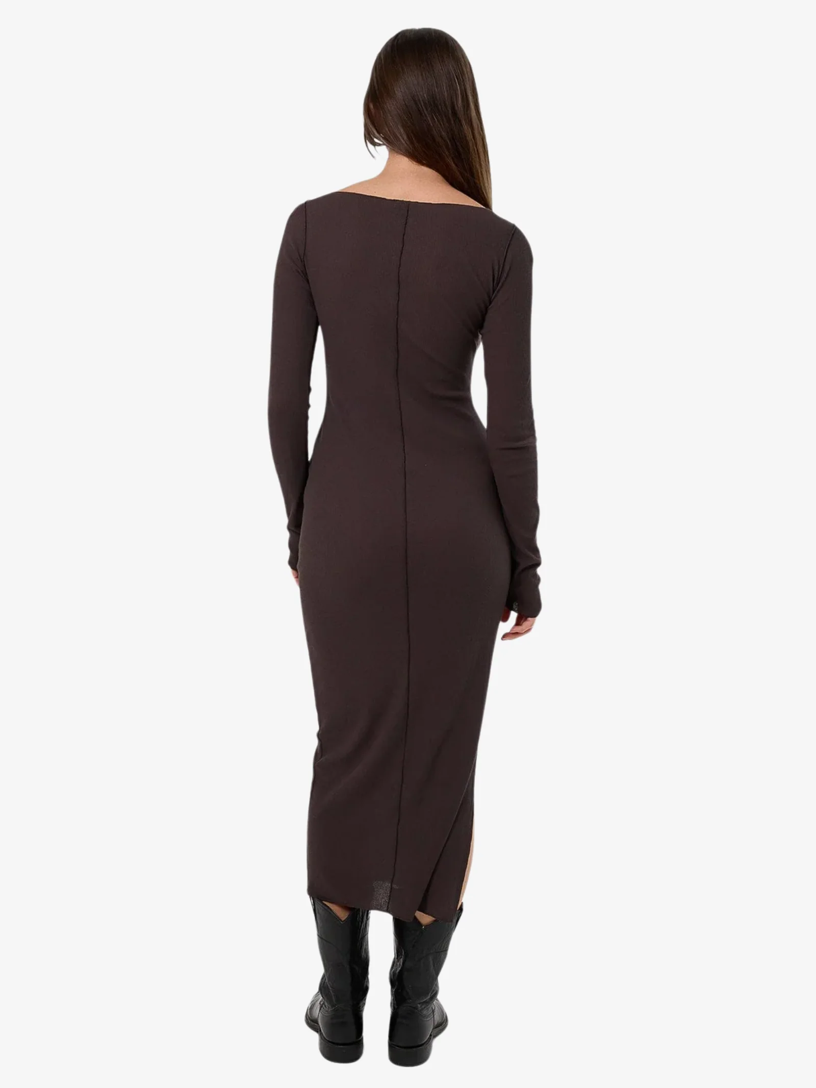 Jordi Boat Neck Maxi Dress - Image 4