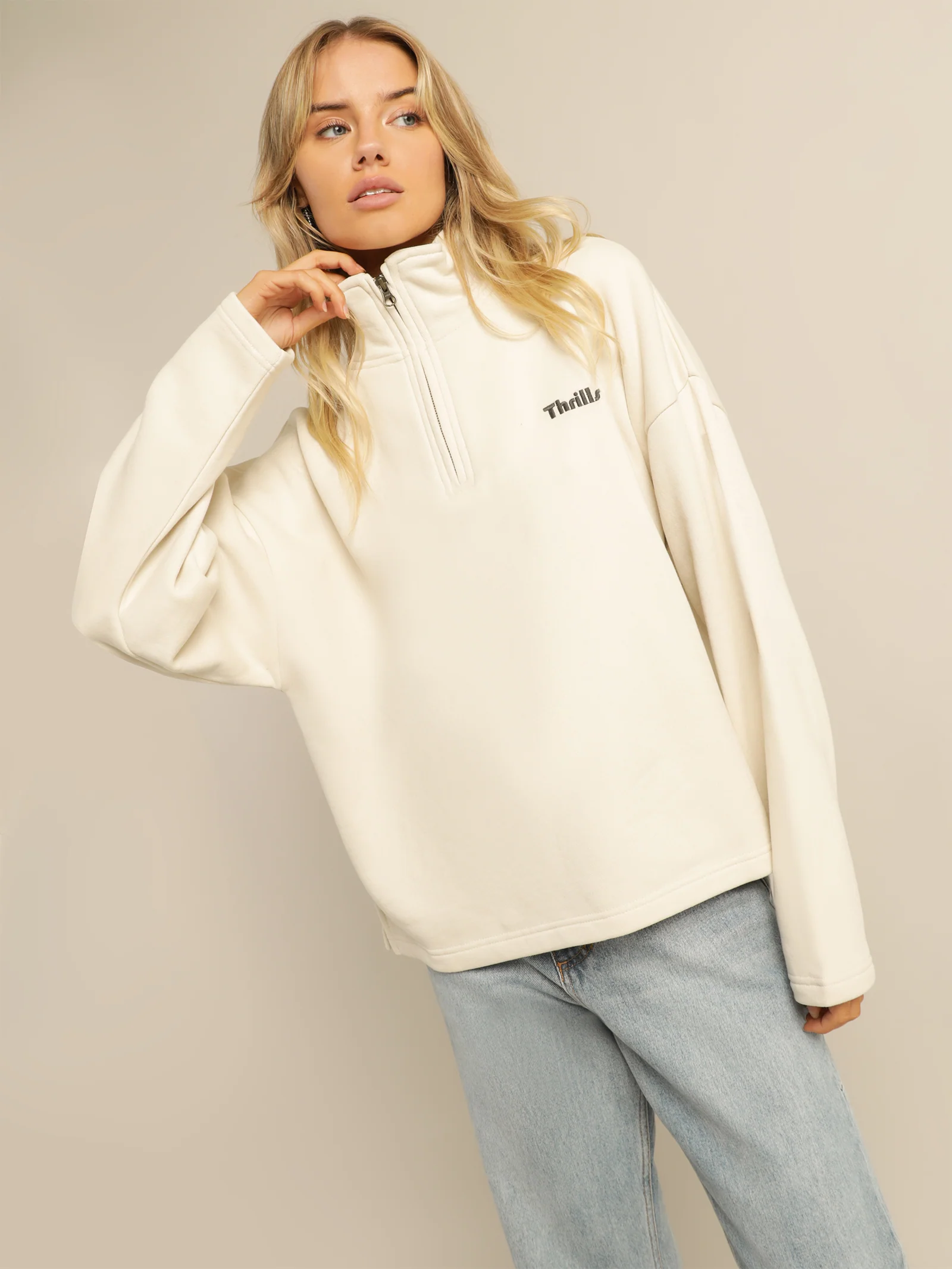 Thrills Limitless 3/4 Zip Pullover - Image 3