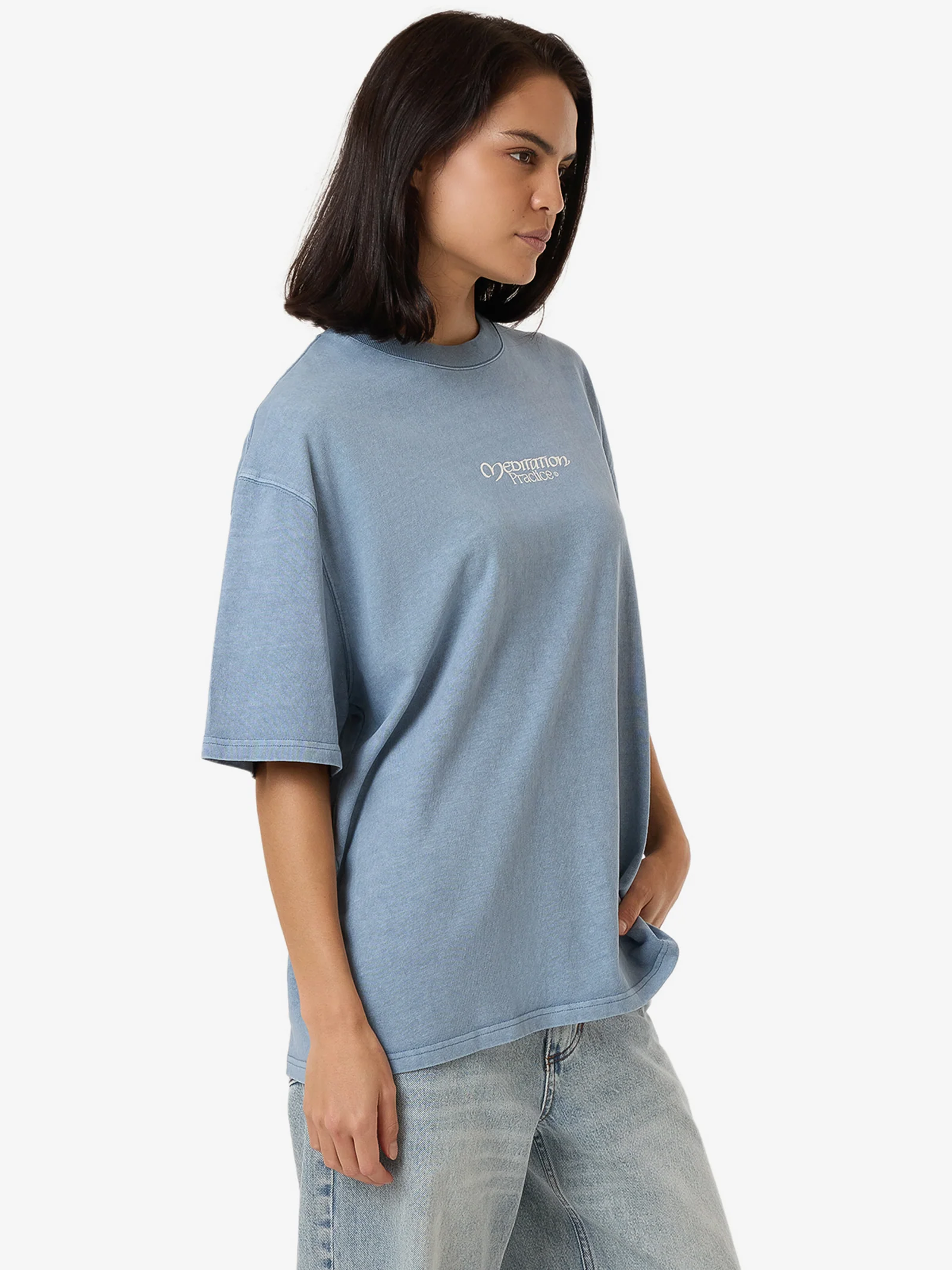 Meditation Practice Oversized Tee - Image 3