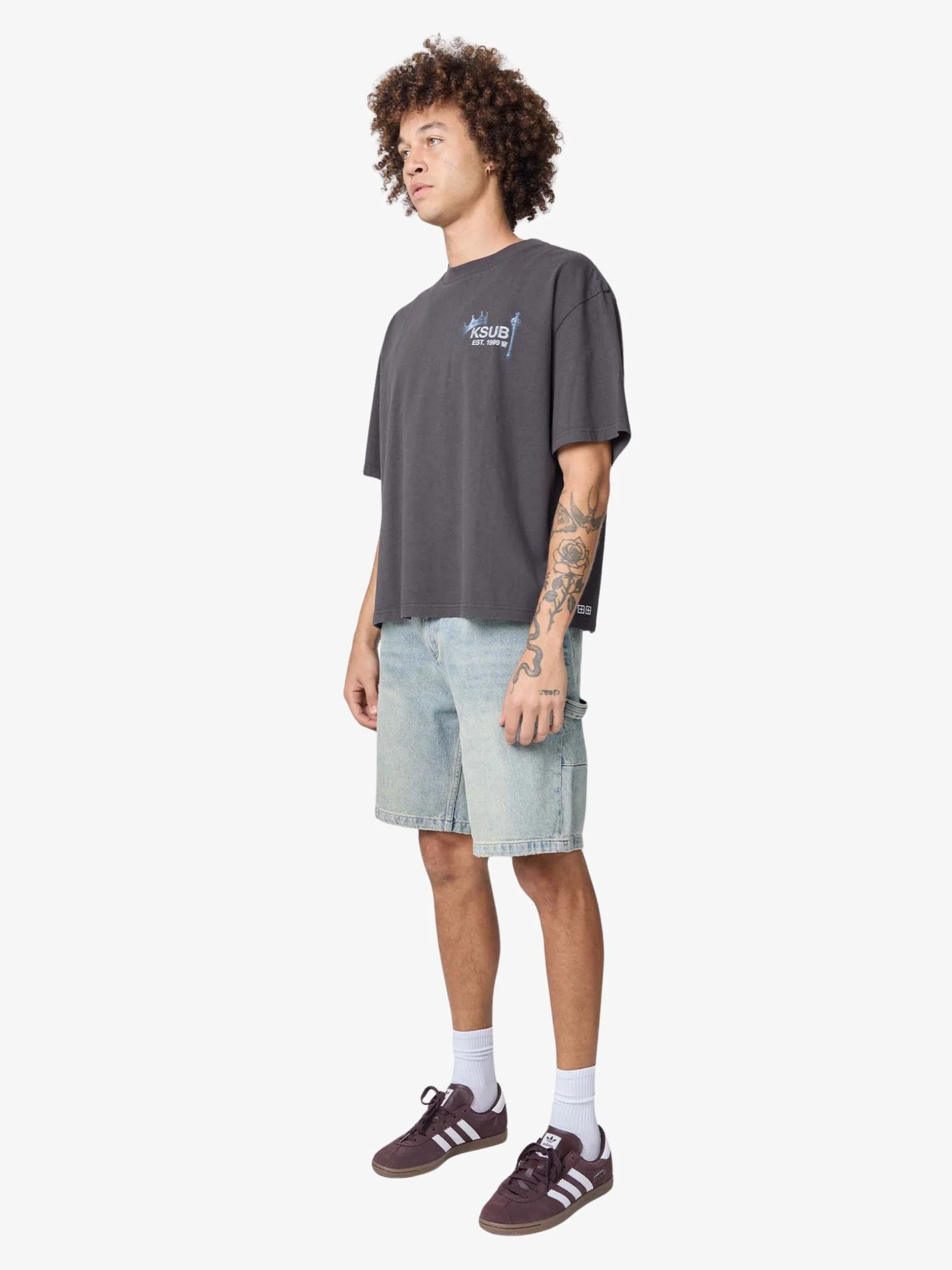 Mid Slacker Denim Shorts - Image 3