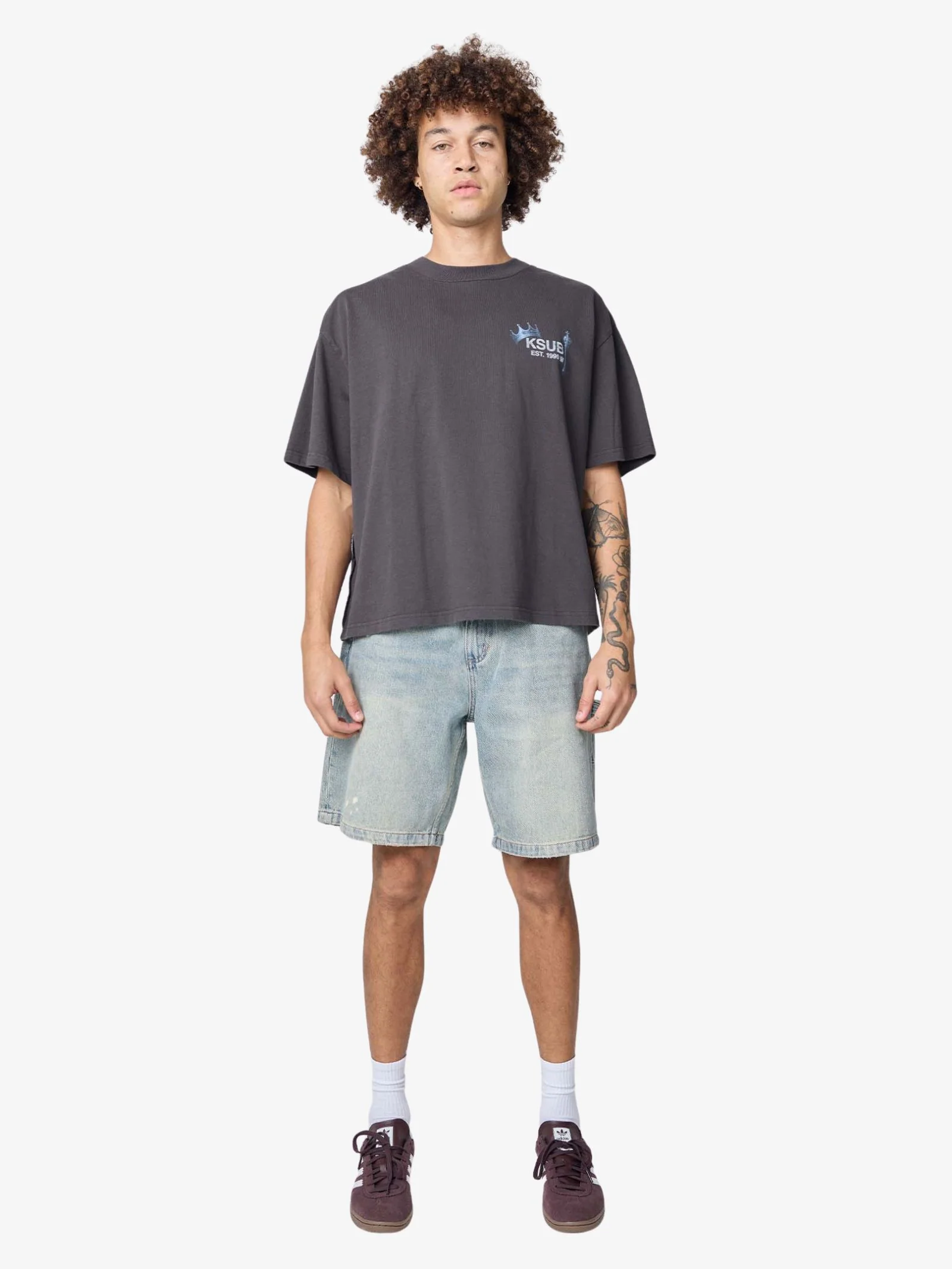 Mid Slacker Denim Shorts - Image 4