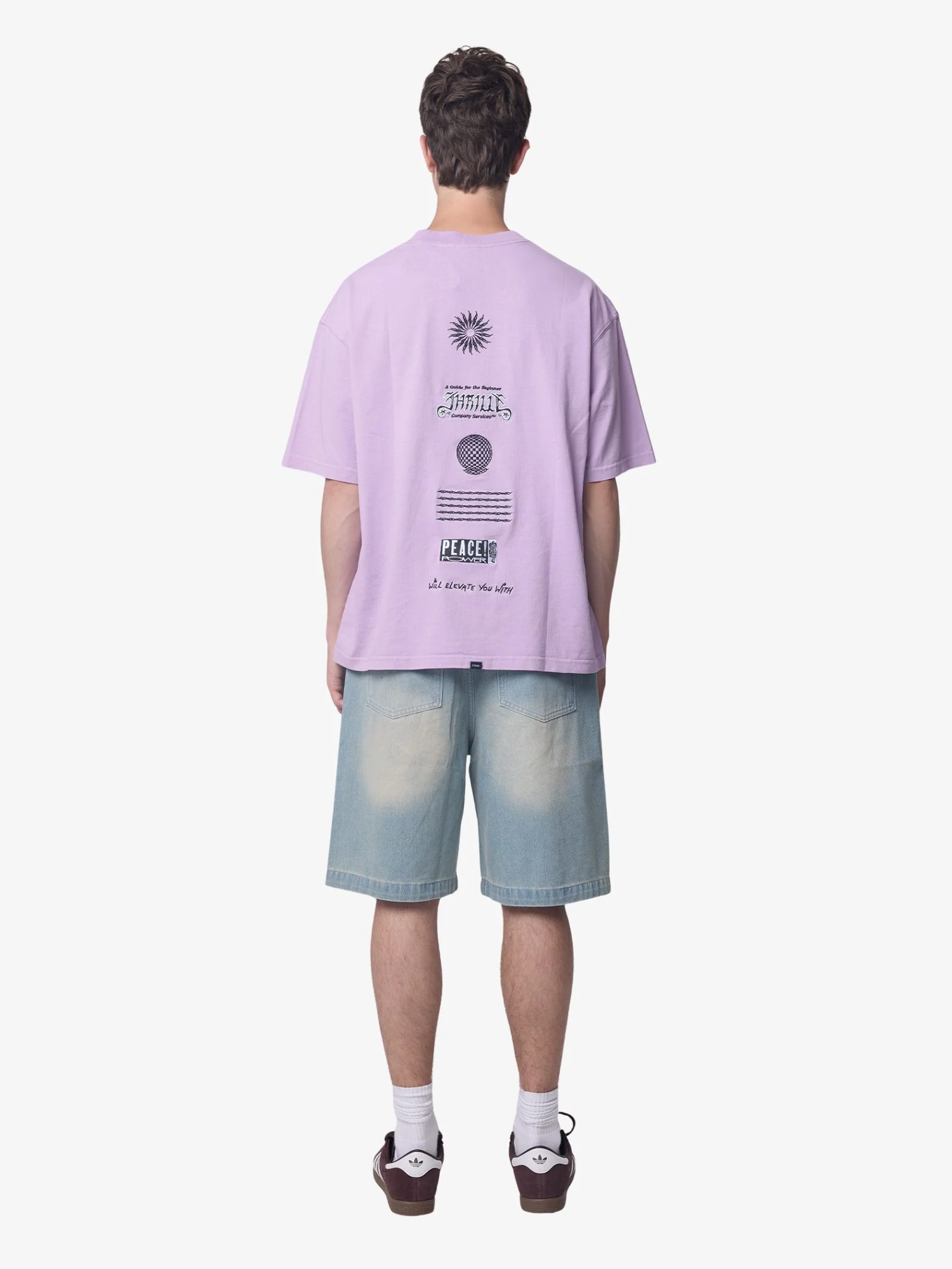 Peace Power Embro Box Crop Tee - Image 4