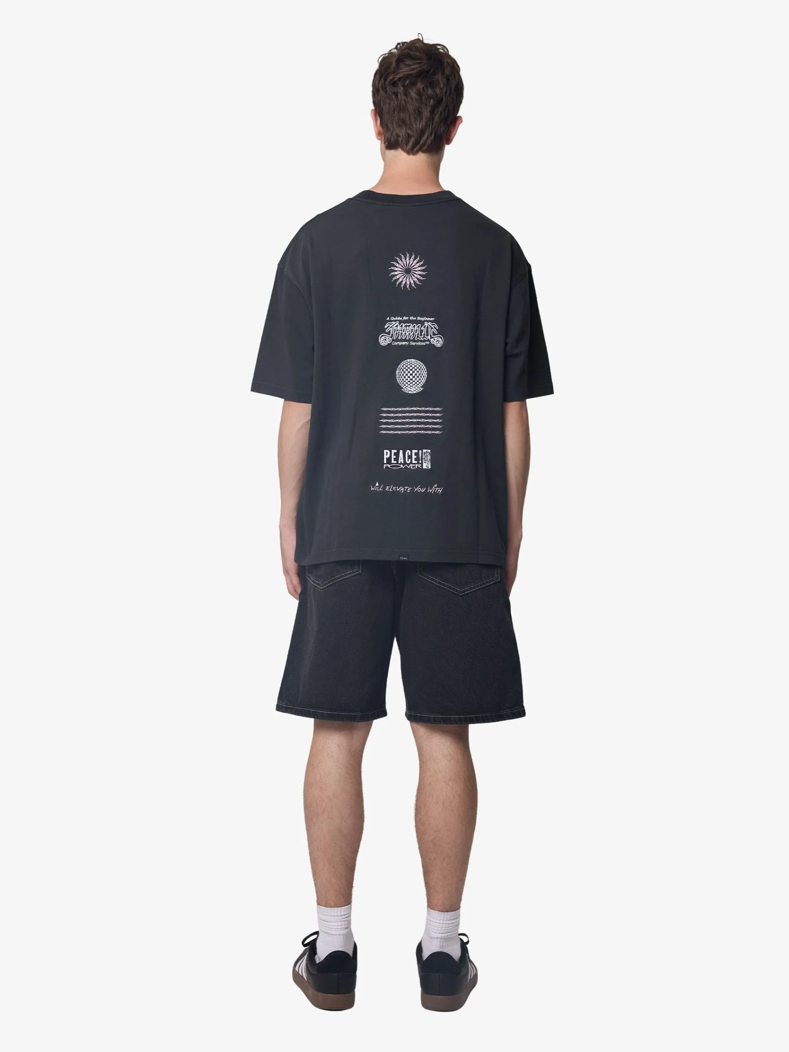 Peace Power Embro Box Crop Tee - Image 4
