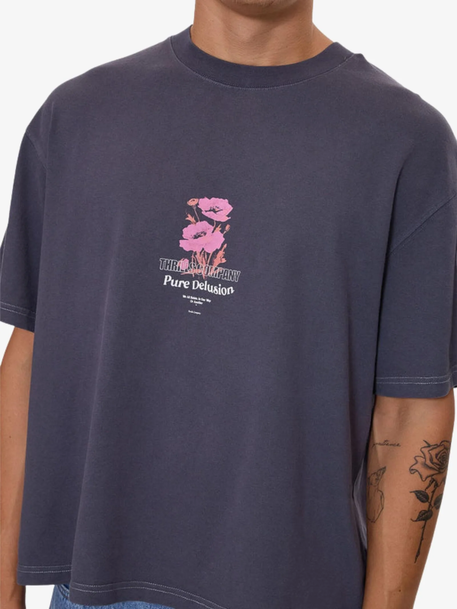 Pure Delusion Box Fit Oversize Tee - Image 3
