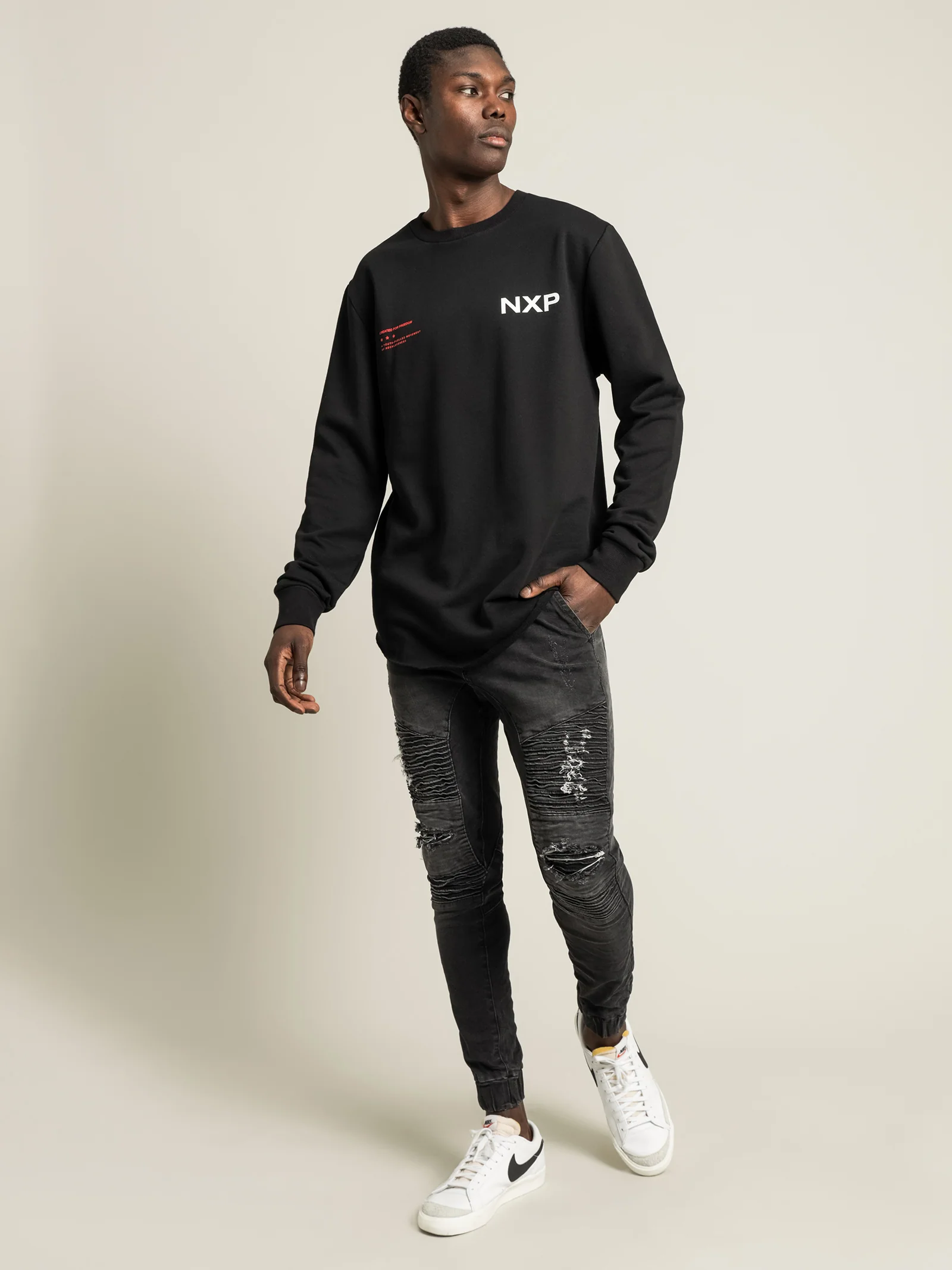 Thunder Struck Dual Curved Sweater - Image 3