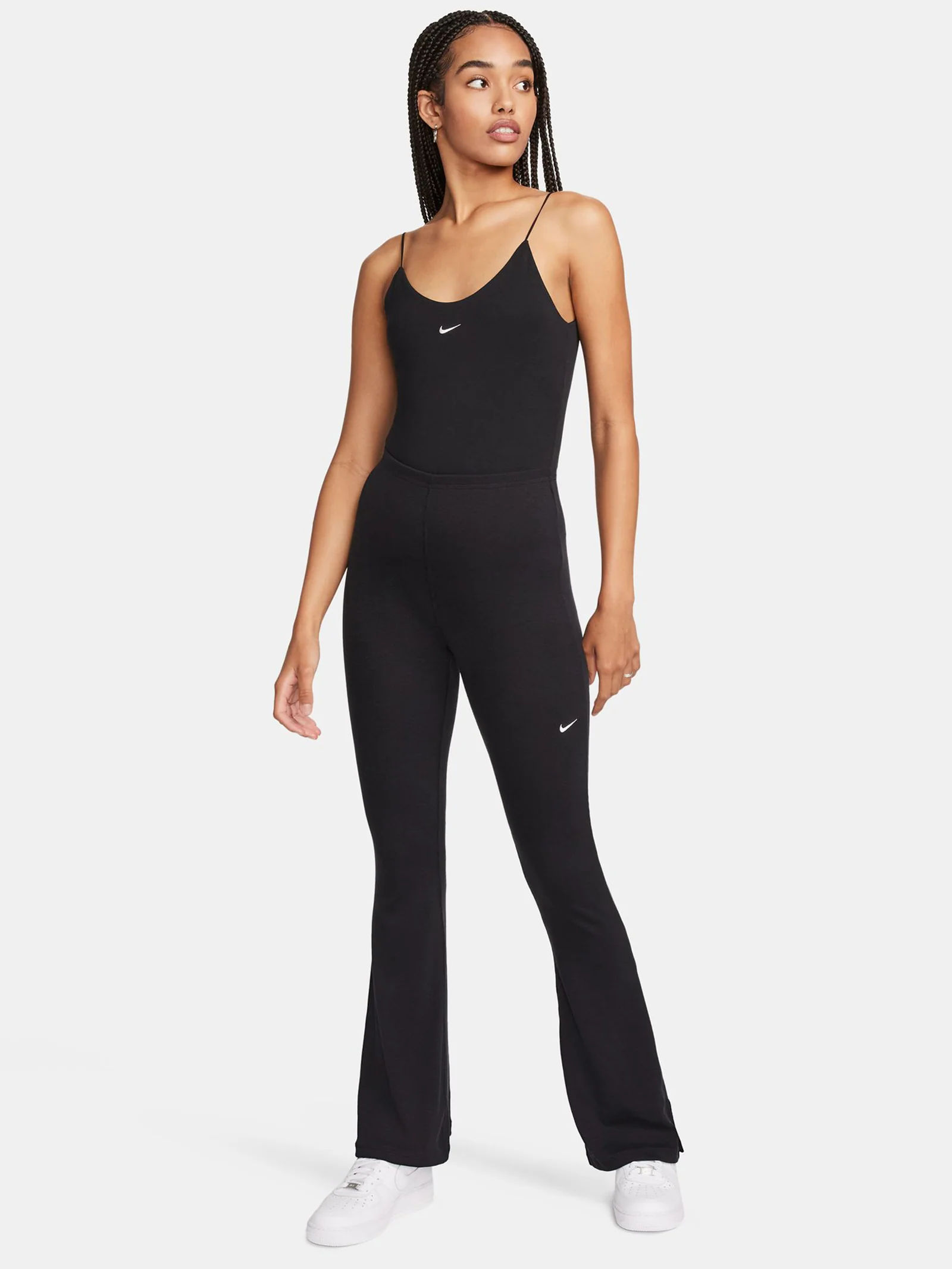 Tight Min-Rib Flared Leggings - Image 2
