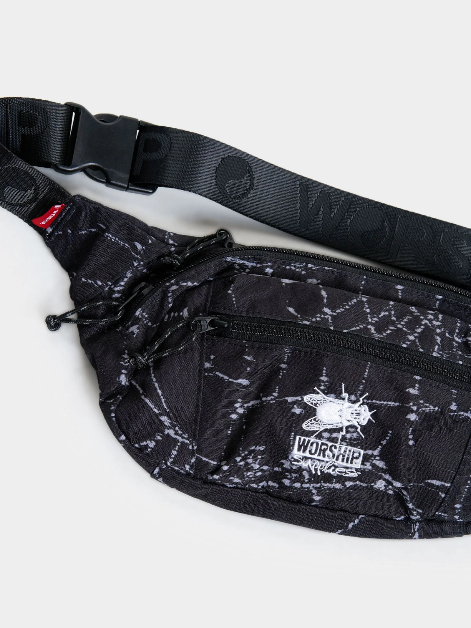 Time Flys Hip Bag - Black/White - Image 2