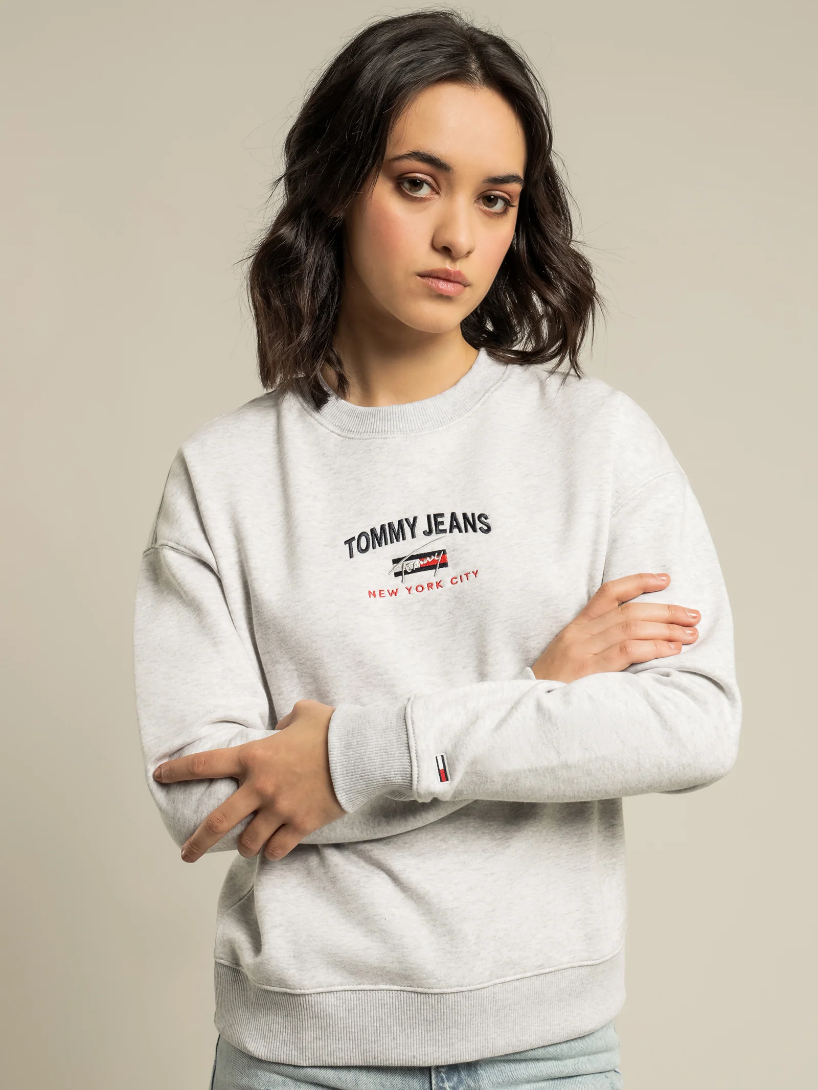 Timeless New York Logo Relaxed Fit Sweatshirt - Image 4