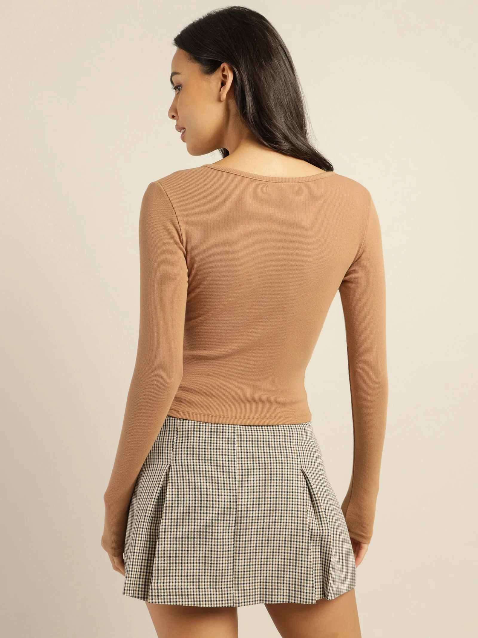 Tina Notch Front Long Sleeve T-Shirt - Image 6