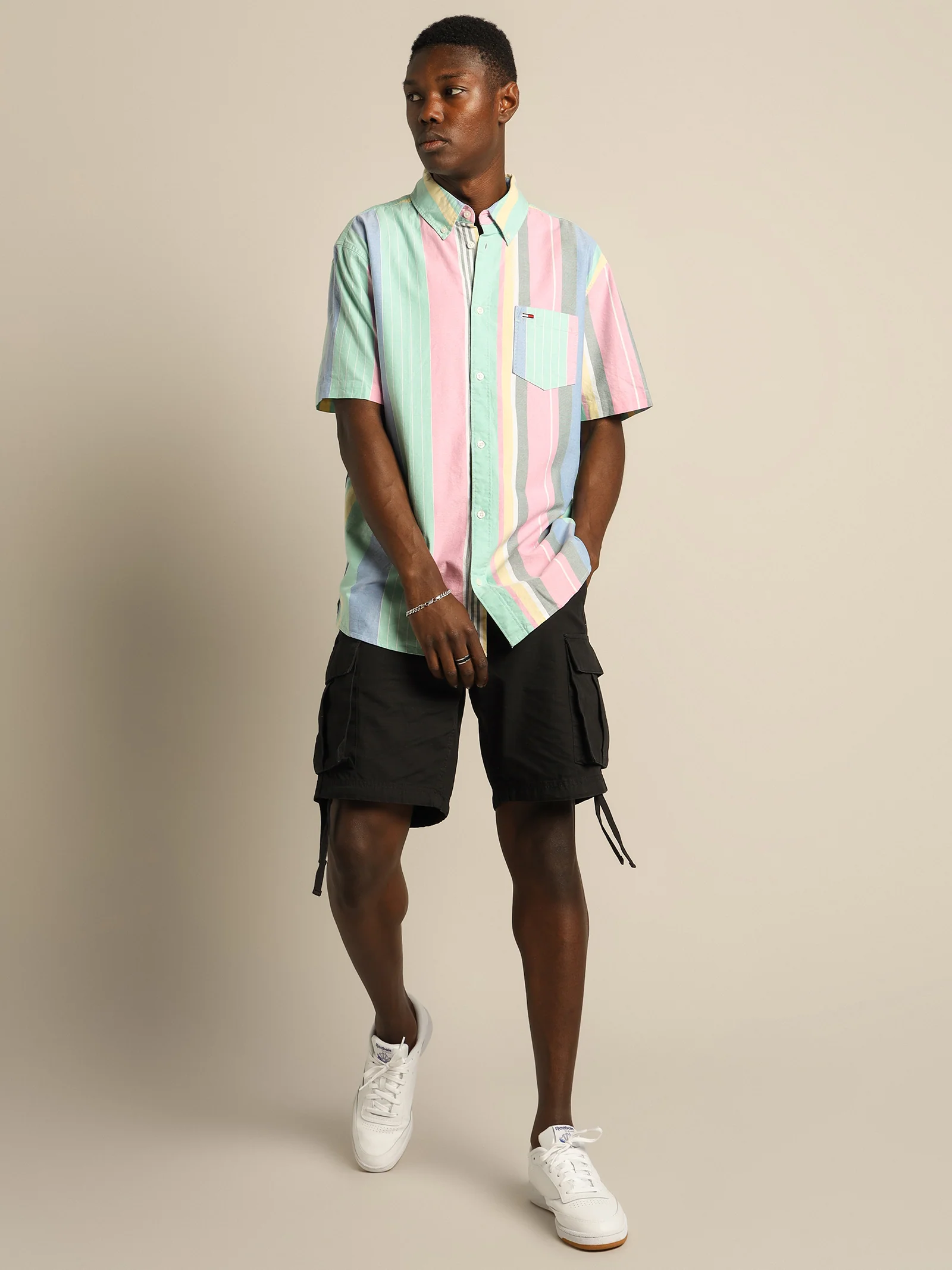 TJM Stripe 2 Short Sleeve Shirt - Image 4
