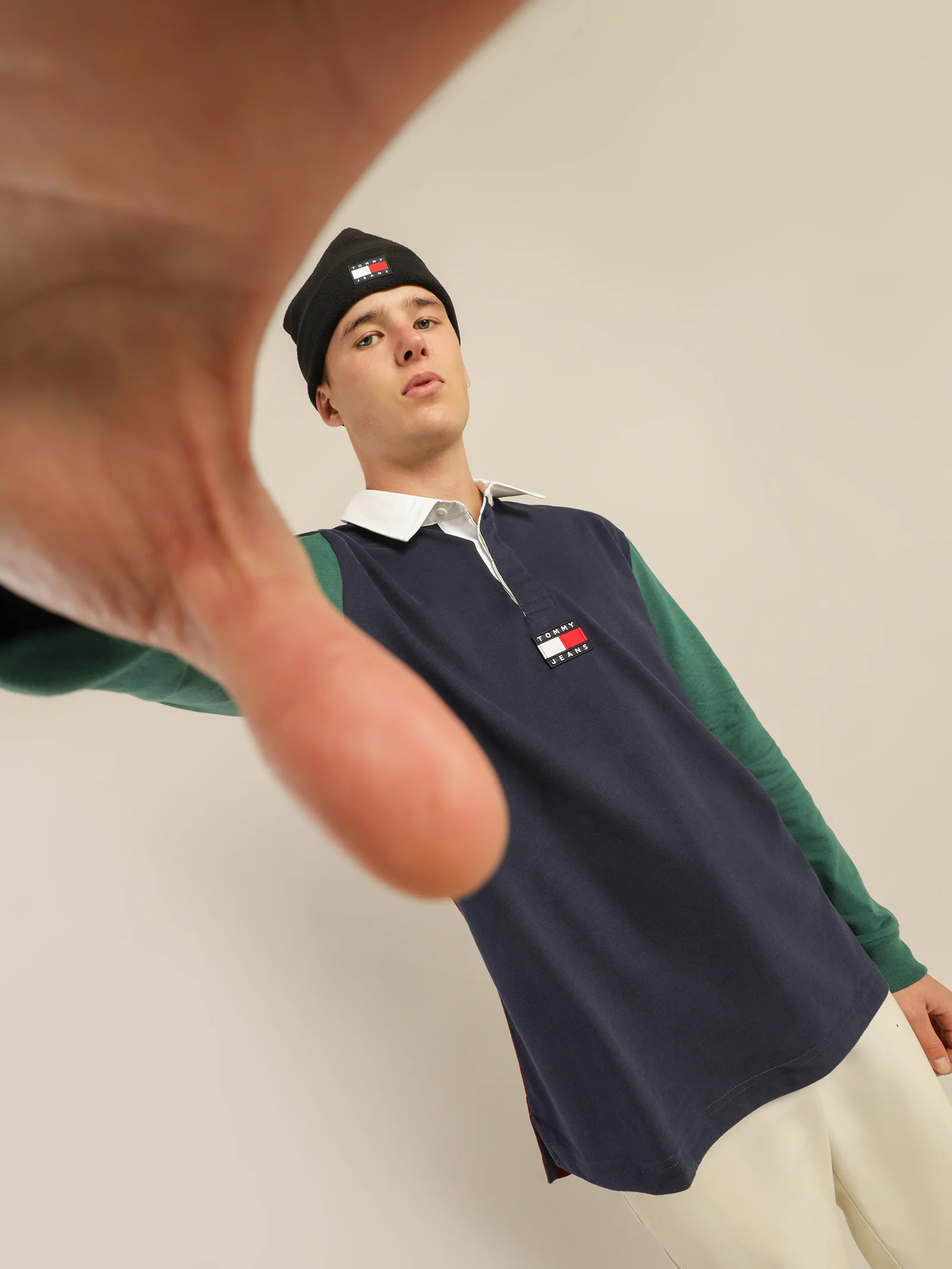 Tommy Badge Relaxed Fit Rugby Polo - Image 2