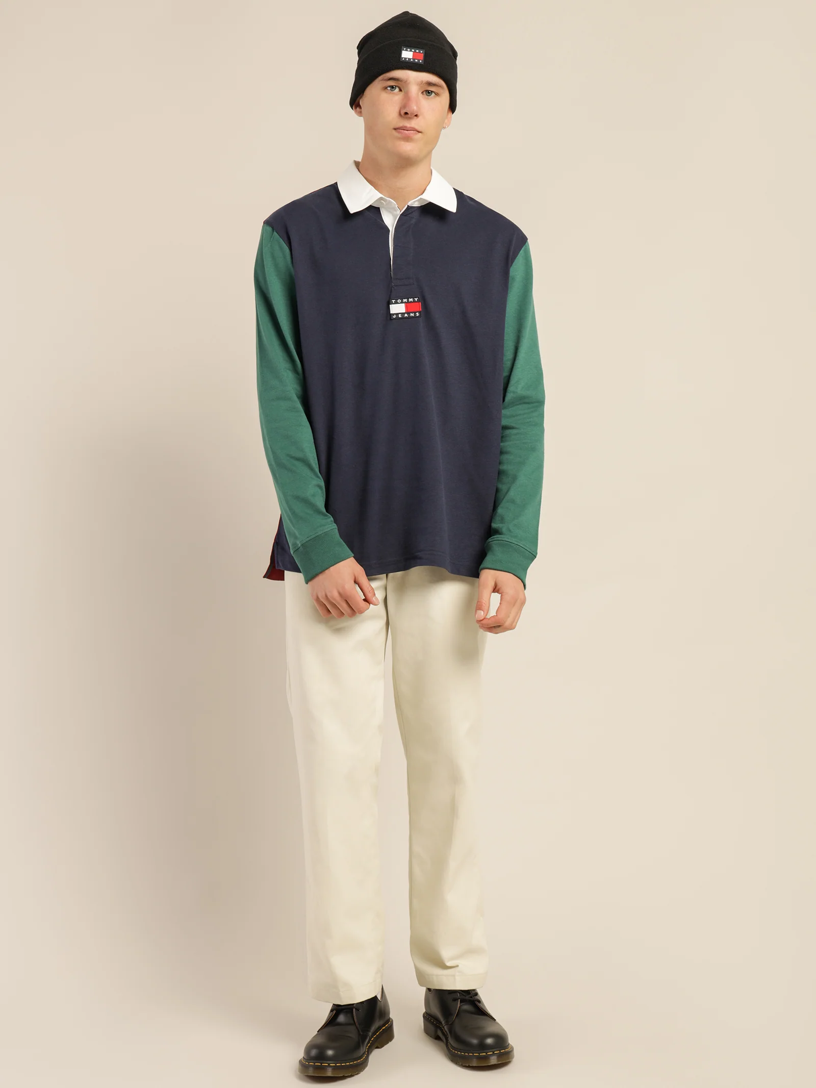 Tommy Badge Relaxed Fit Rugby Polo - Image 4