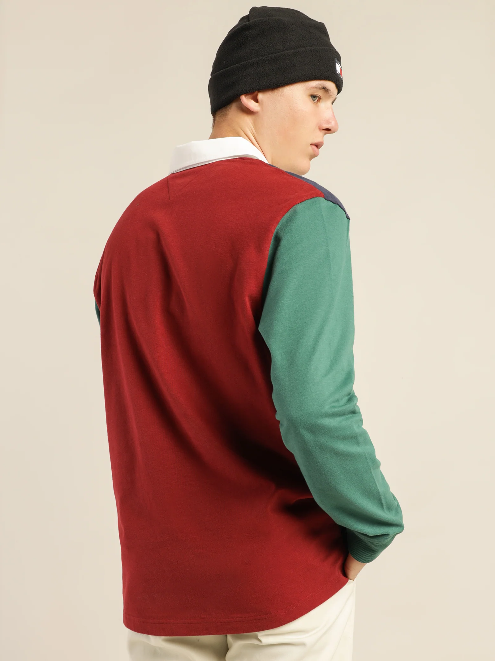 Tommy Badge Relaxed Fit Rugby Polo - Image 6