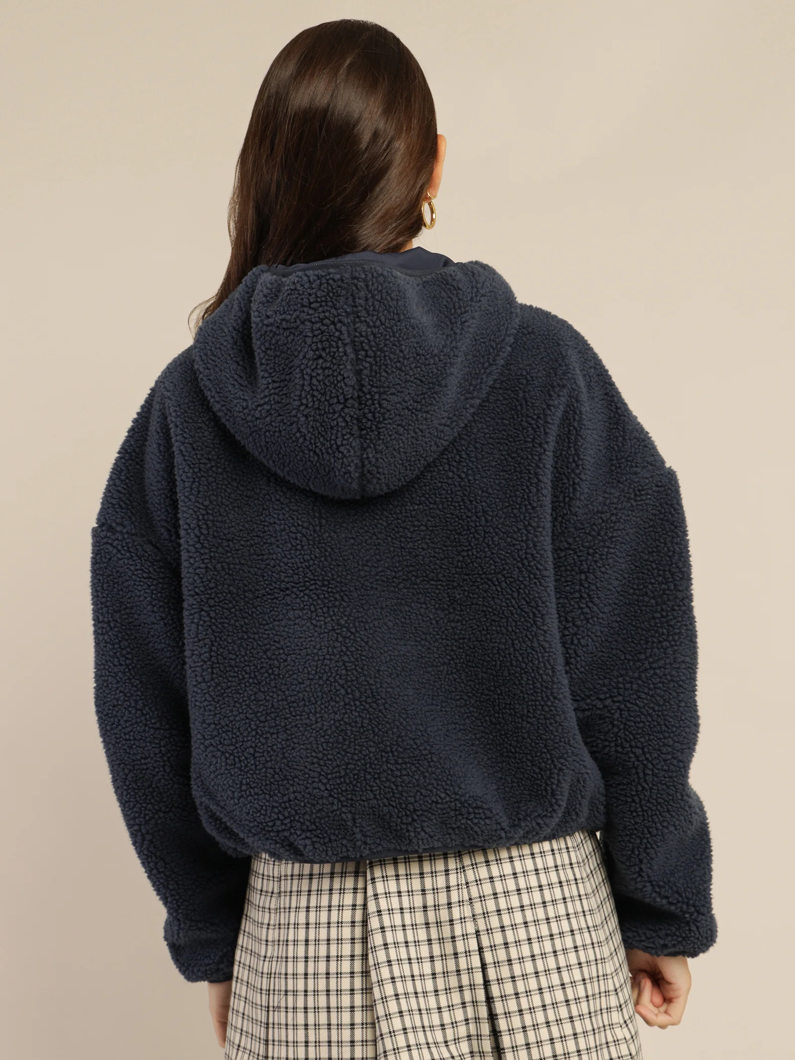 Tommy Badge Sherpa Hooded Jacket - Image 6