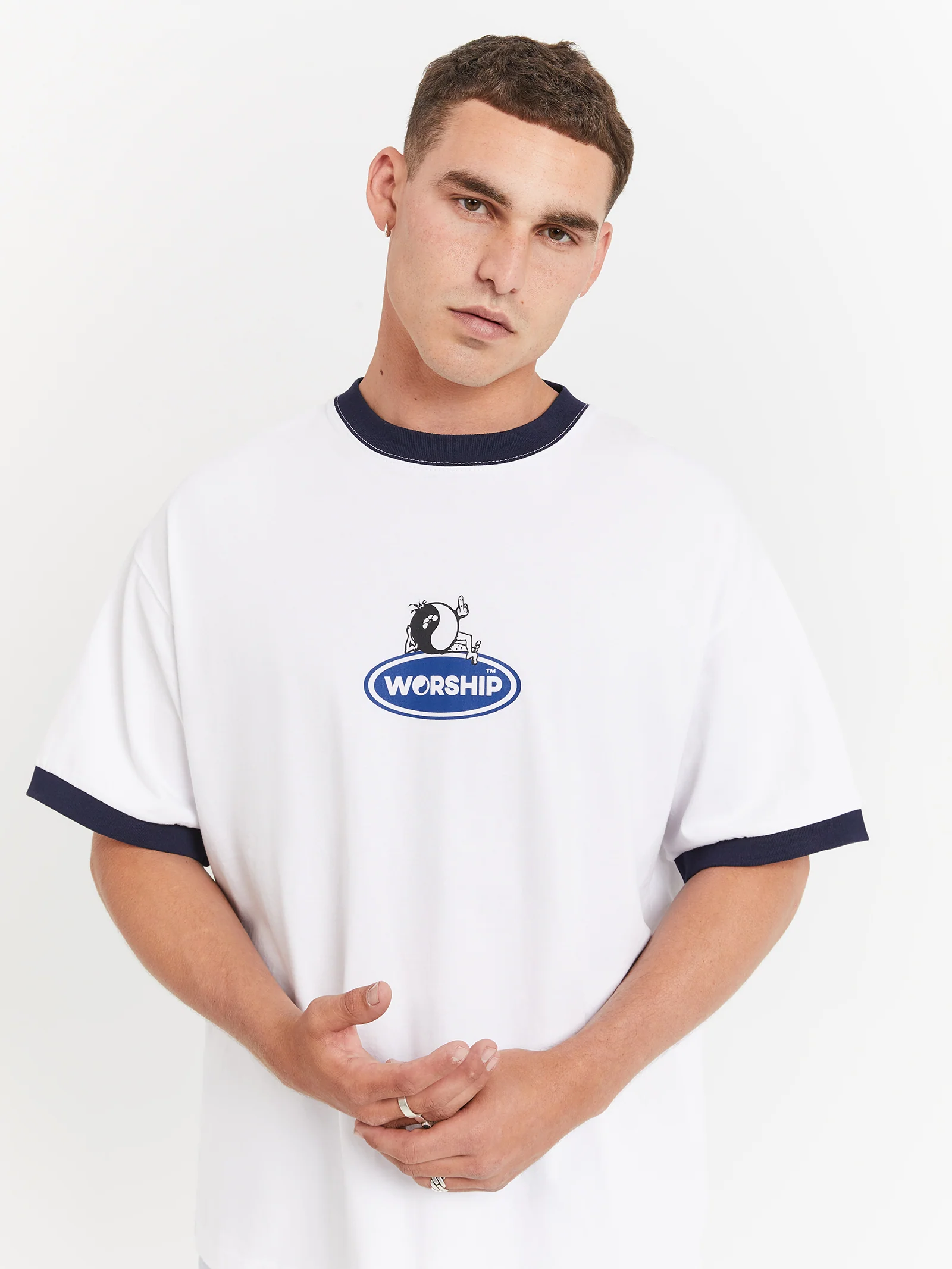 Tommy Two Box Fit Oversized Ringer T-Shirt - Image 3