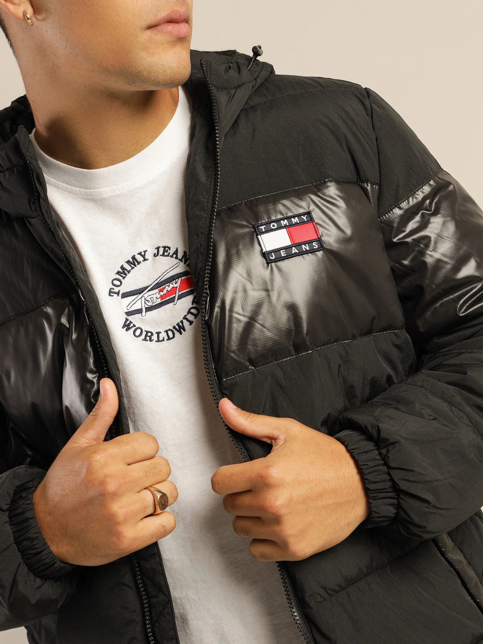 Tonal Light Puffer Jacket - Image 3
