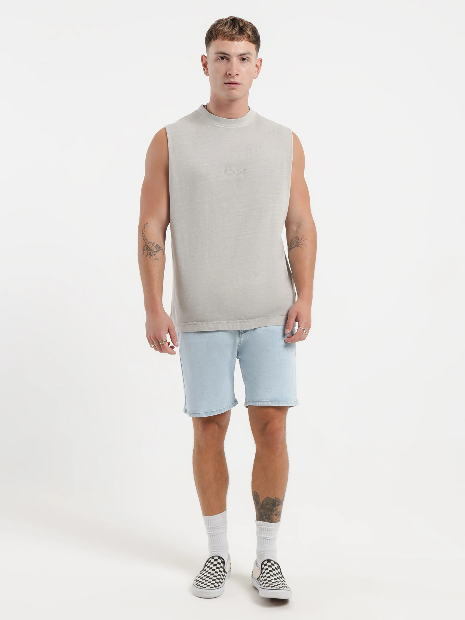 Tonal Logo Muscle Top - Image 2
